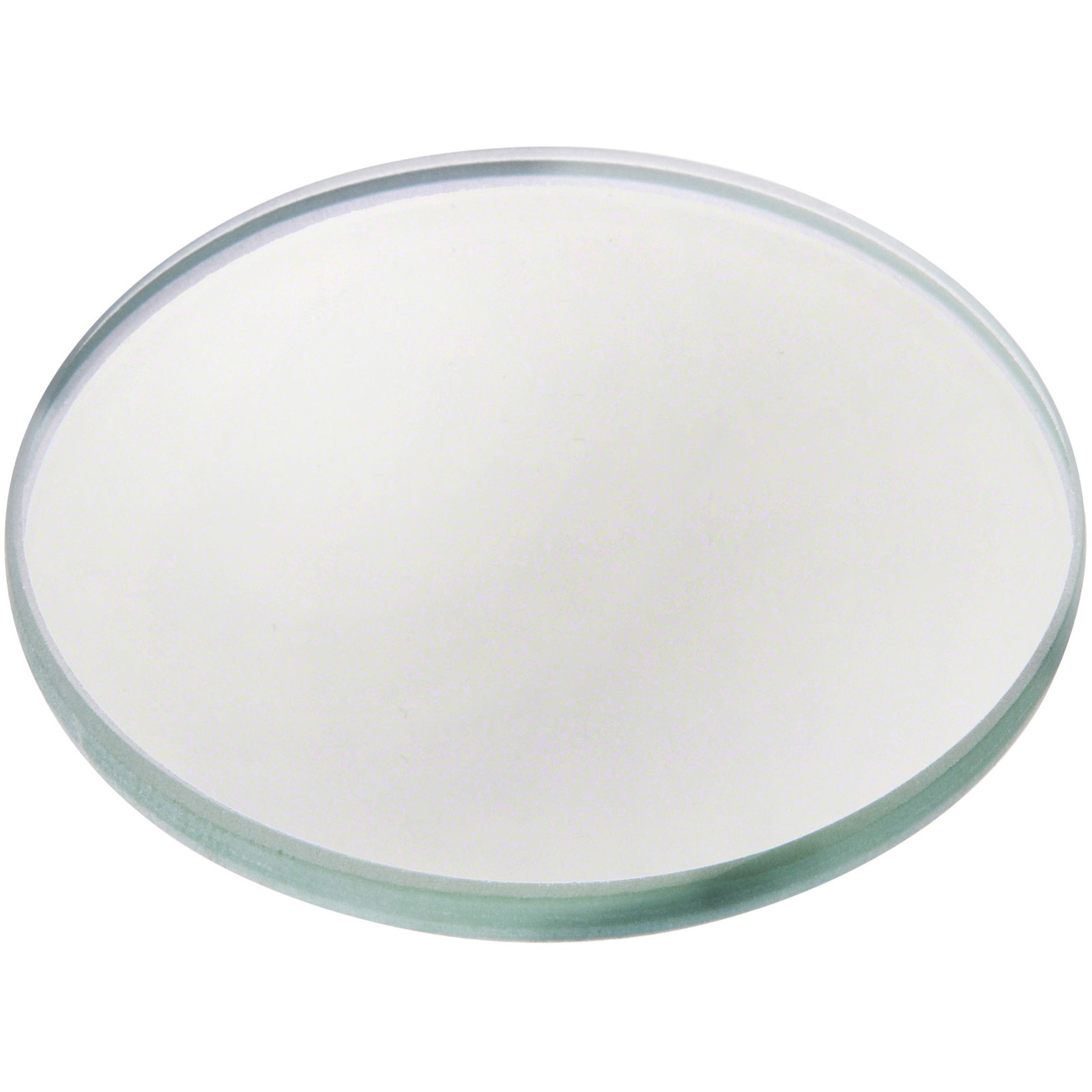 Plymor 2.5&Prime; Round, 3mm Thick Non-Beveled Glass Mirror Circle
