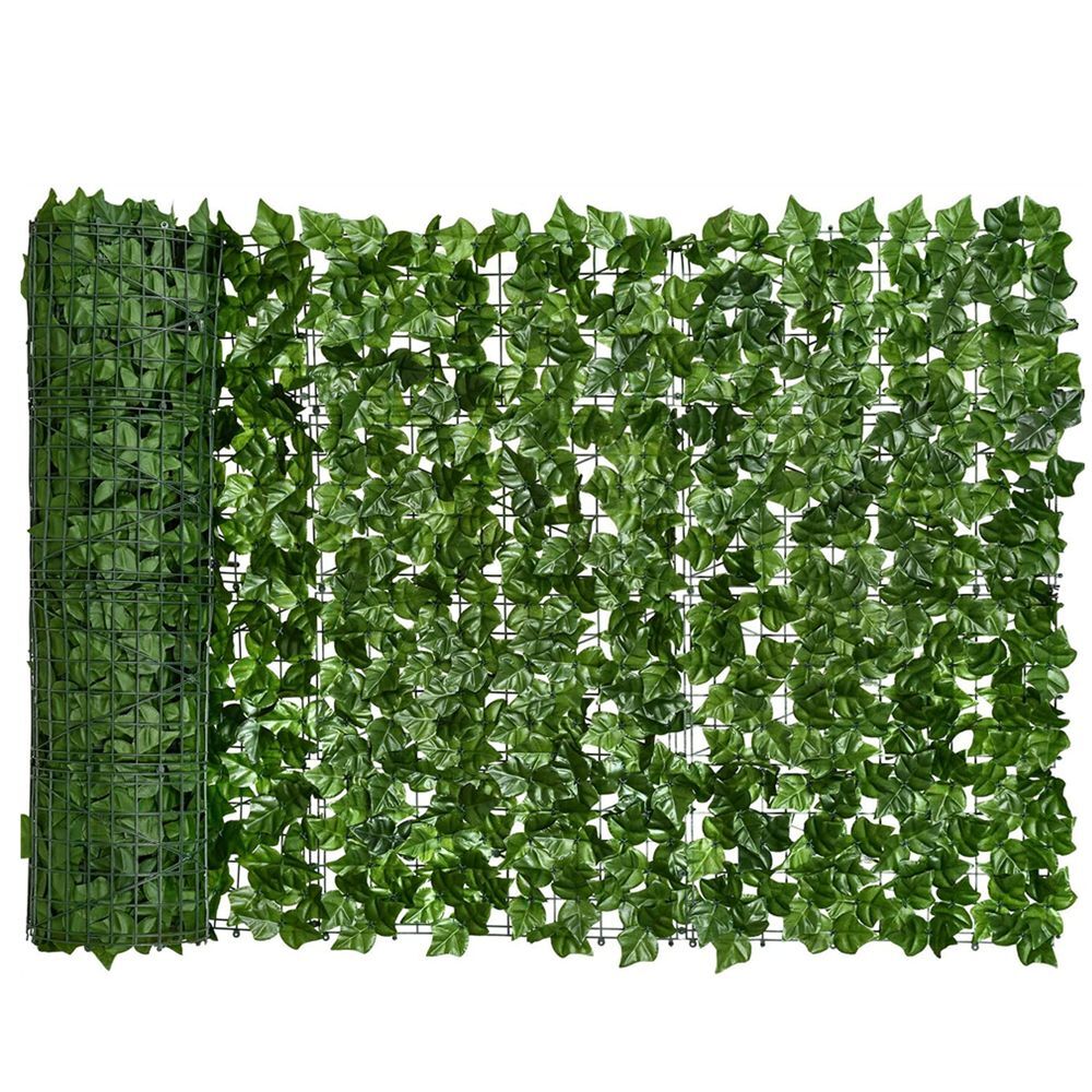 Artificial Leaf Fence Panels Fake Leaves Panel Office Garden Wall Balcony Decor
