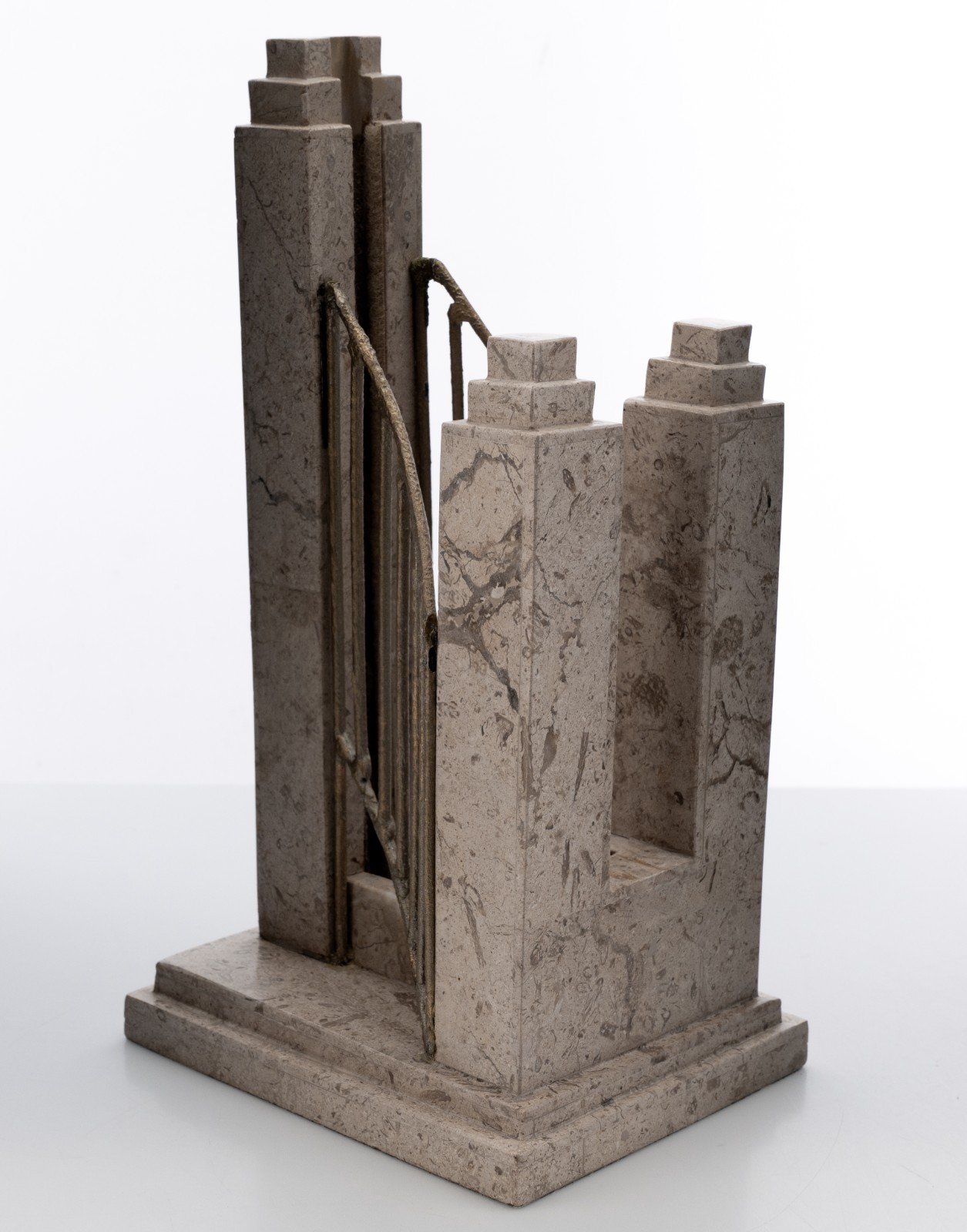O.C. Tanner Display for Unknown Award Plaque of a Bridge / Staircase 11&Prime; 3.5lbs