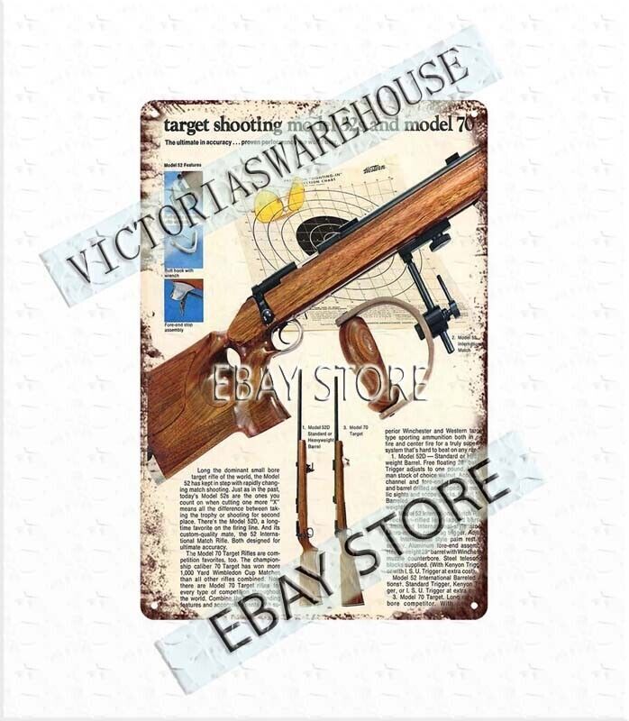 1972 gunsammo-shoot bullets firearm target shooting rifle tin sign