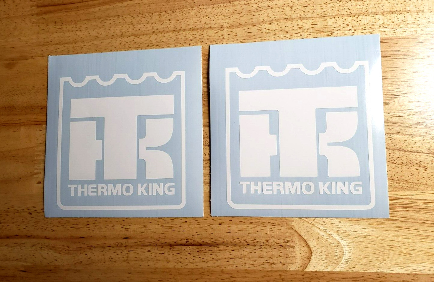 Thermo king Decals Stickers 5&Prime;x 5&Prime; Gloss white (2) Fast USA