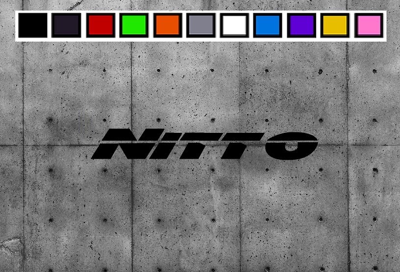 NITTO LOGO Vinyl Decal Sticker Emblem Car Truck Window 4&Prime; 6&Prime; 8&Prime;