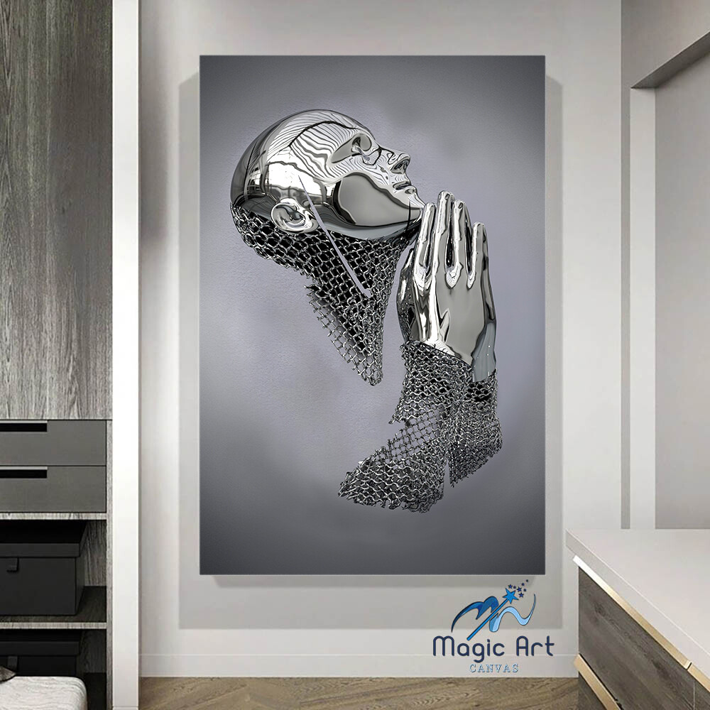 3D Effect Art – With Deepest Prayers CANVAS, Home Gallery, Living room Art