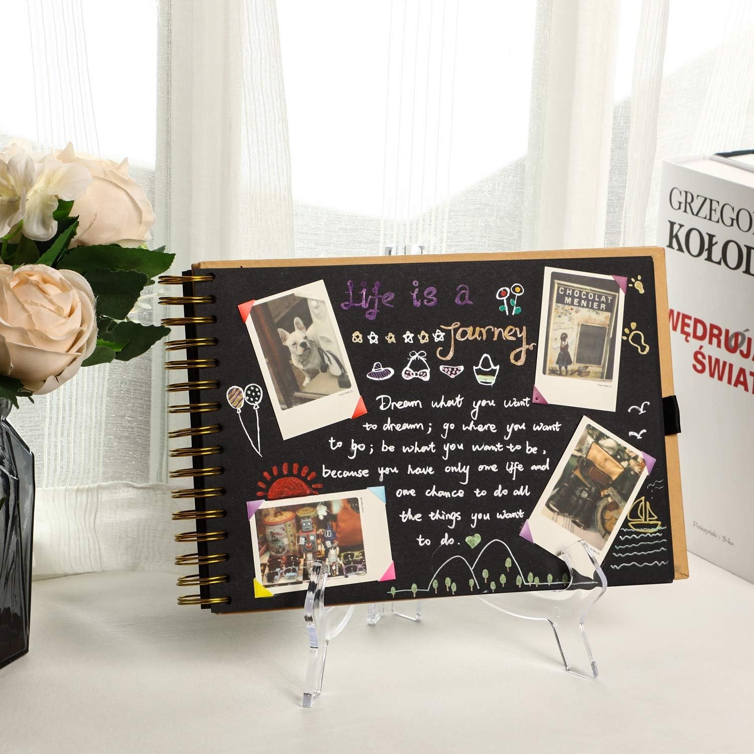 6× Acrylic Easel Stand Display Stand Plate Holder for Display Photo 3 Size USA