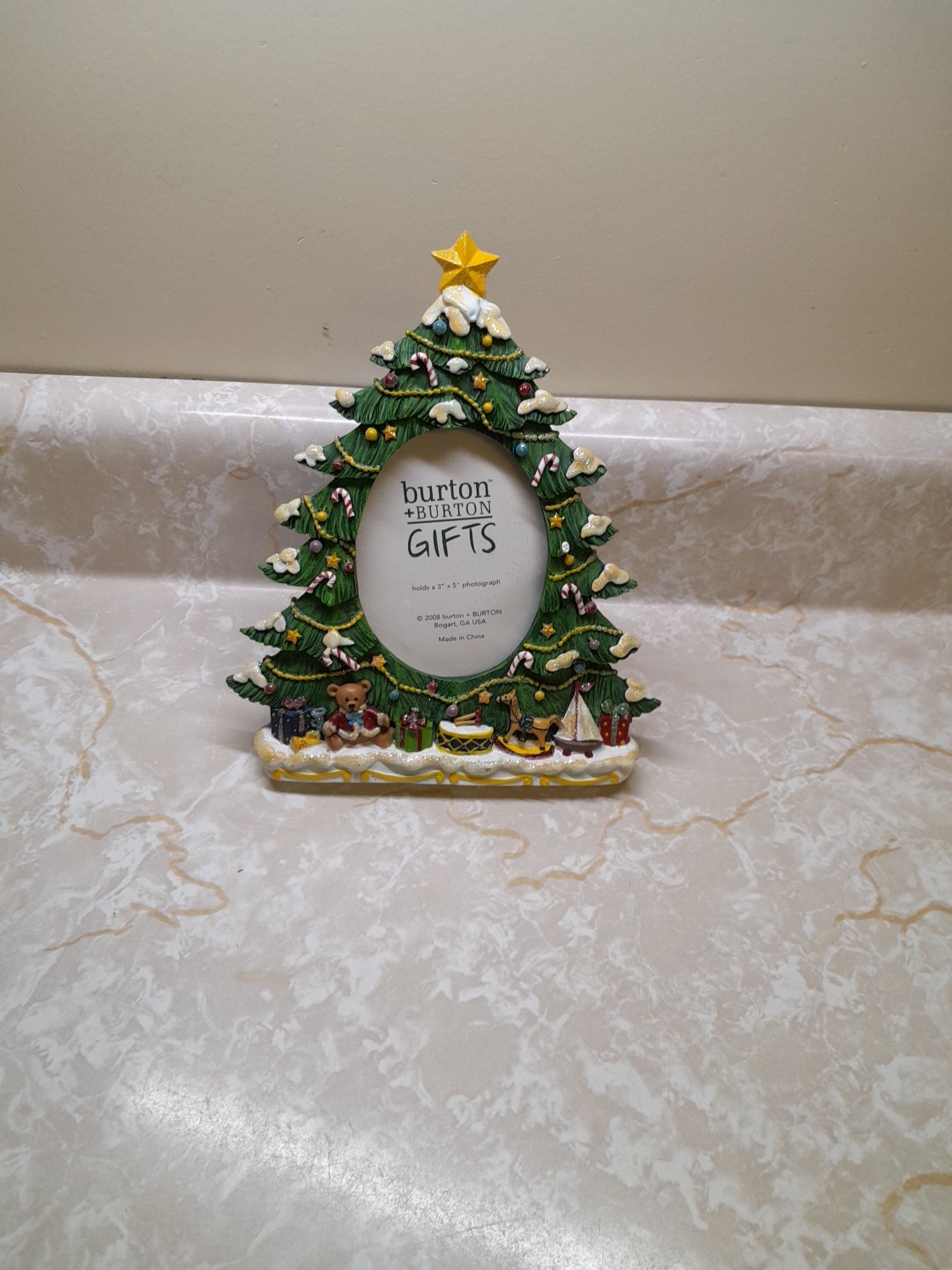 Burton And Burton Ceramic Christmas Tree Picture Frame