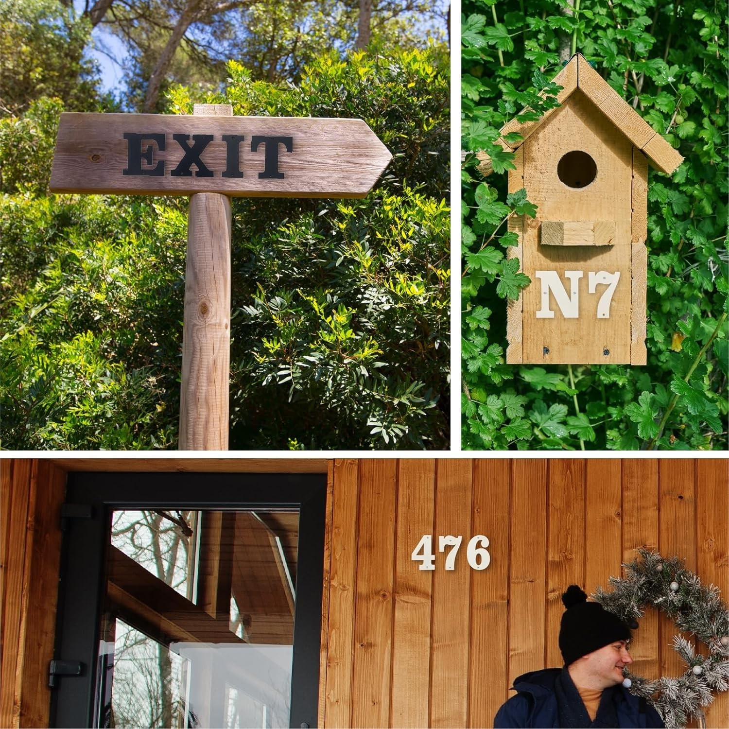 Durable 3-Inch Weather-Resistant Metal Letters for Garden & Door Decor