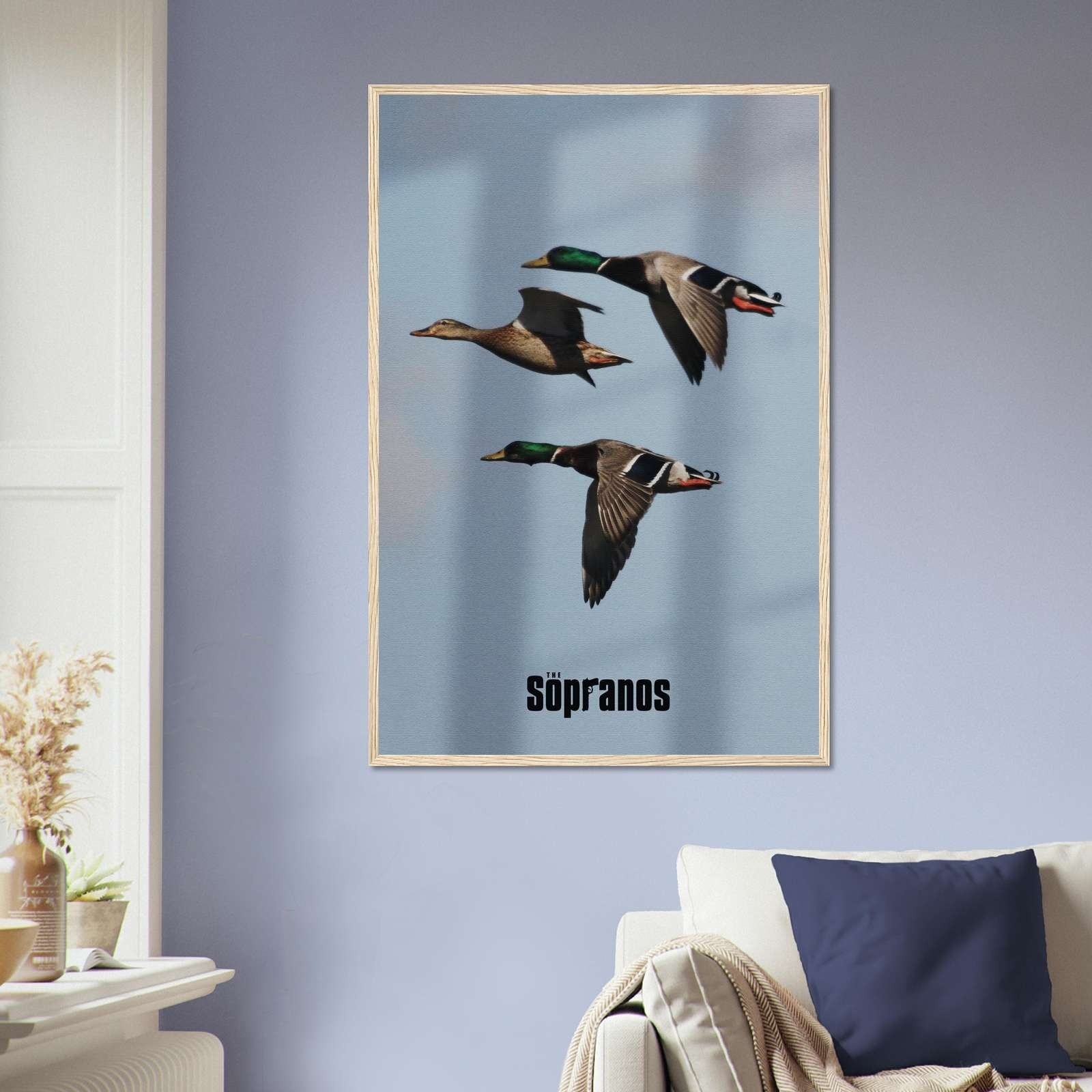 The Sopranos Mallard Ducks Flying Tony Soprano TV Series Wall Art Decor Poster