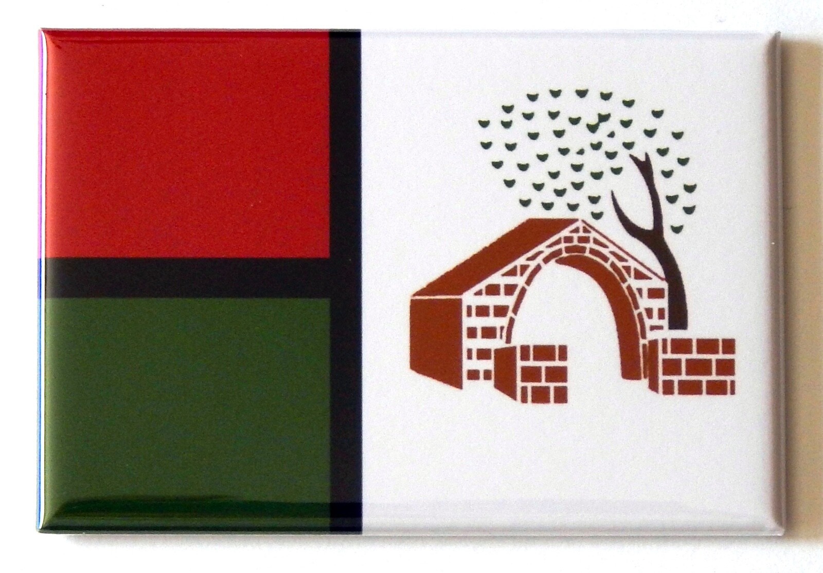 Flag of Nazareth Israel FRIDGE MAGNET