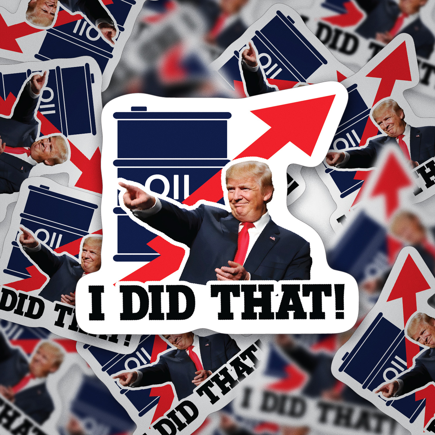 100 PCs « I did that » Trump Sticker Pack – Trump Meme – Trump Decals – 1.2 x 1&Prime;