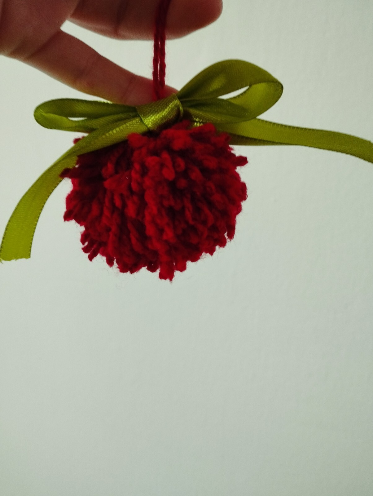 Handmade Bright Red Christmas Ornanent