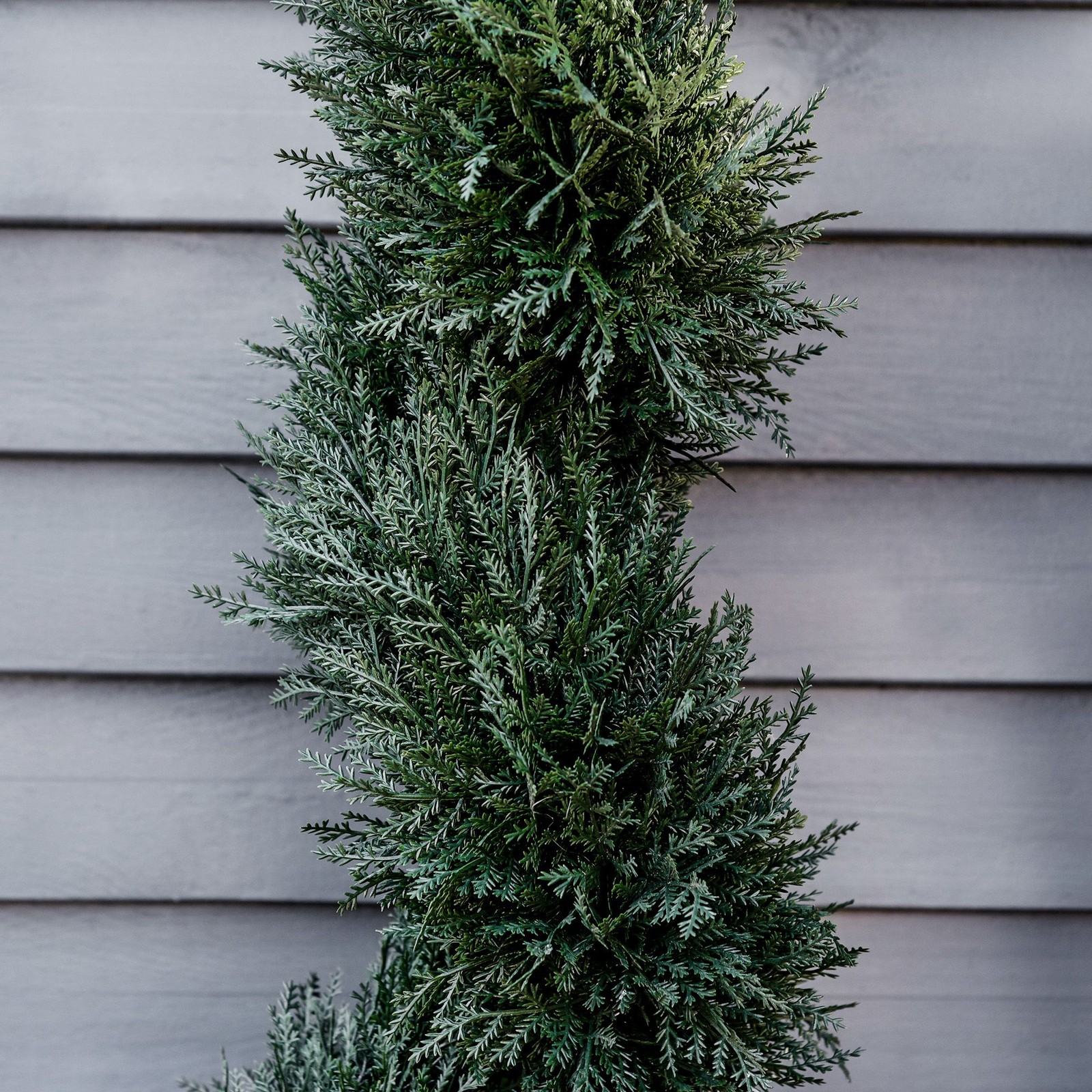 Easy-Care Spiral Artificial Cedar Tree 35.5in Height 7in Diameter