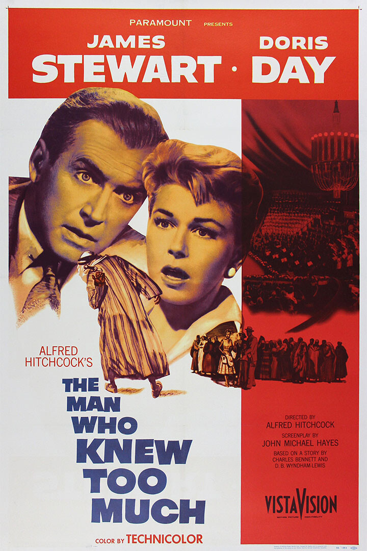 The Man Who Knew To Much Movie Drama Thriller Action Wall Art – POSTER 20&Prime;x30&Prime;