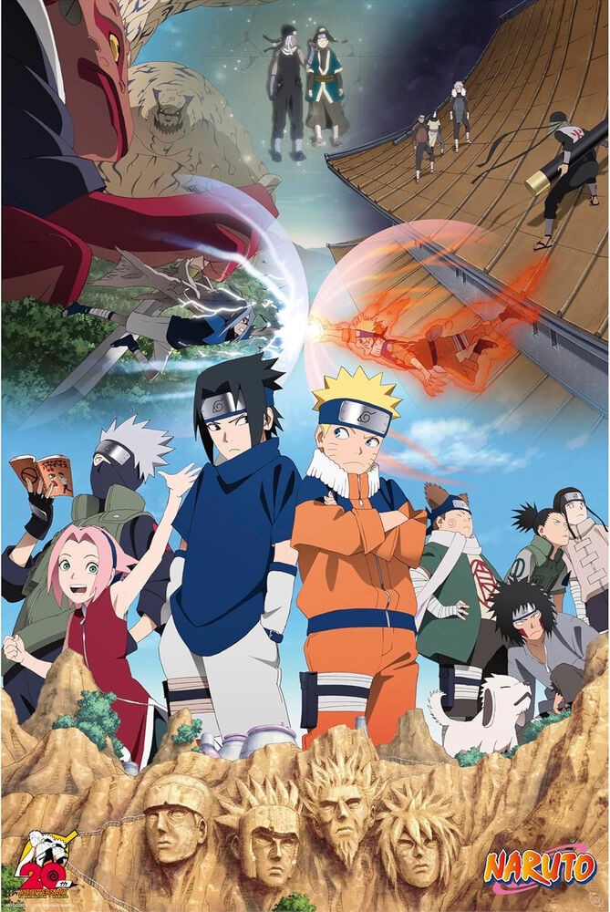 Poster Studio B – Naruto Shippuden Will of Fire Sasuke Anime 24×36&Prime; NEW Art