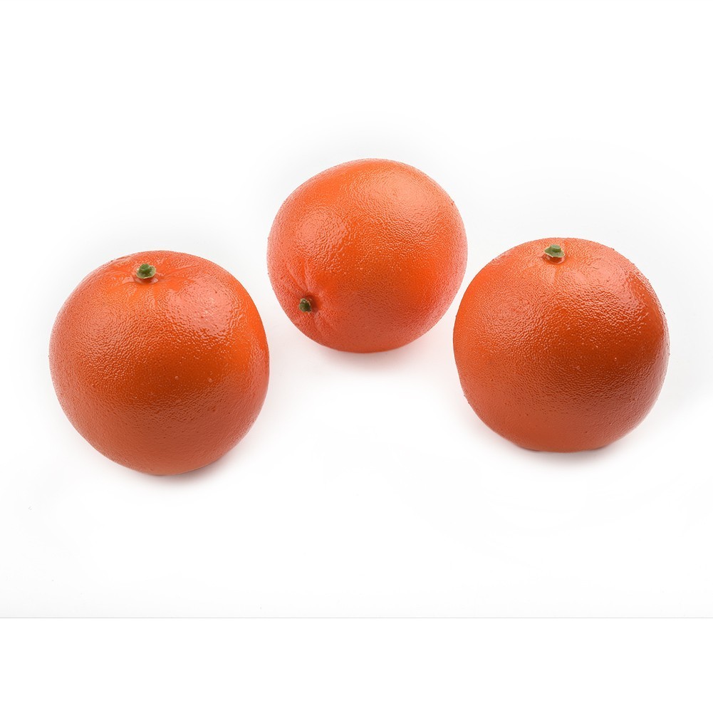 3pcs 8cm Artificial Fake Simulated Oranges Fruit Model Home Party Decoration