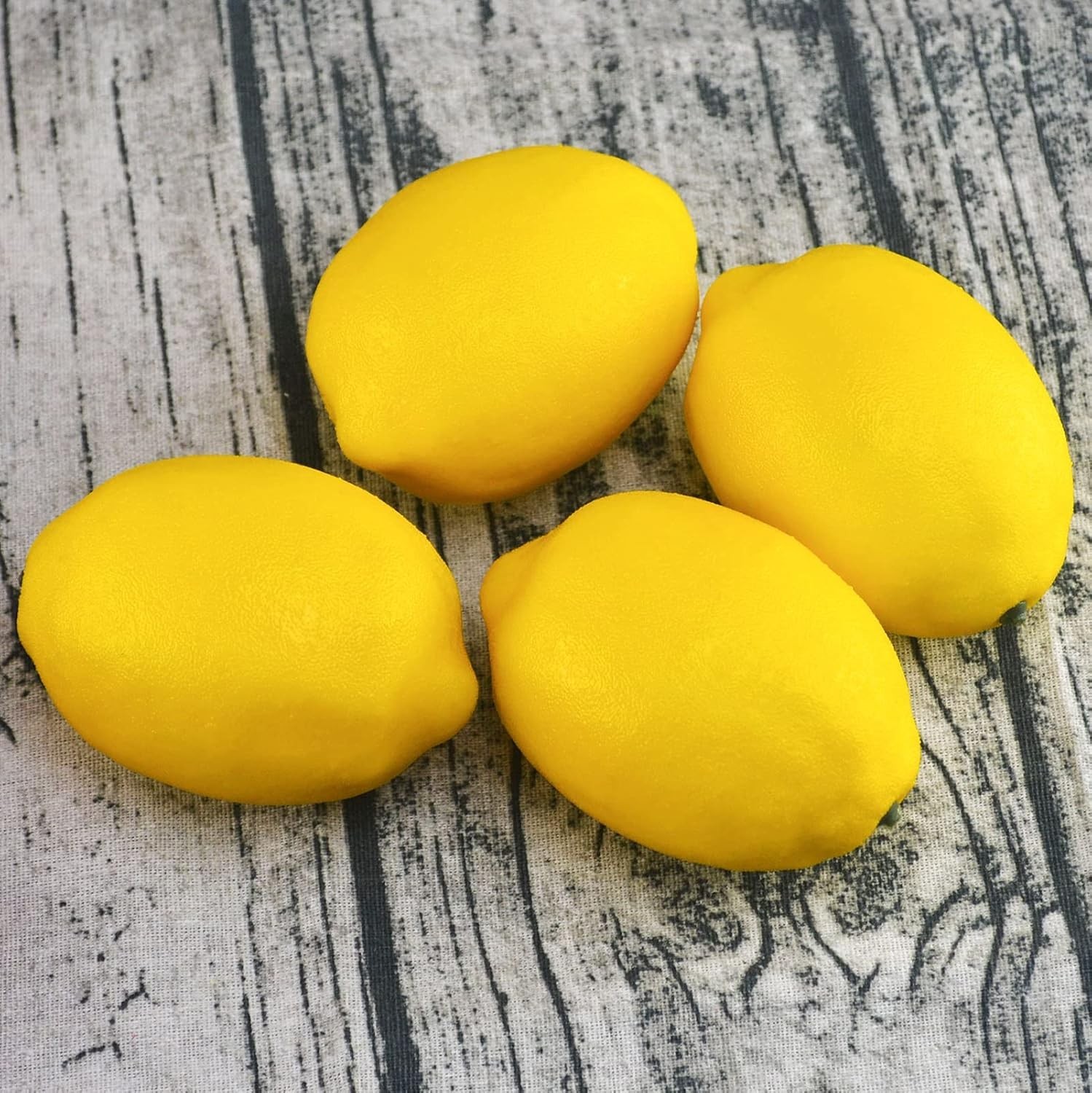Lifelike Yellow Artificial Lemons – 10 Pcs Stunning Fake Fruit for All Occasions