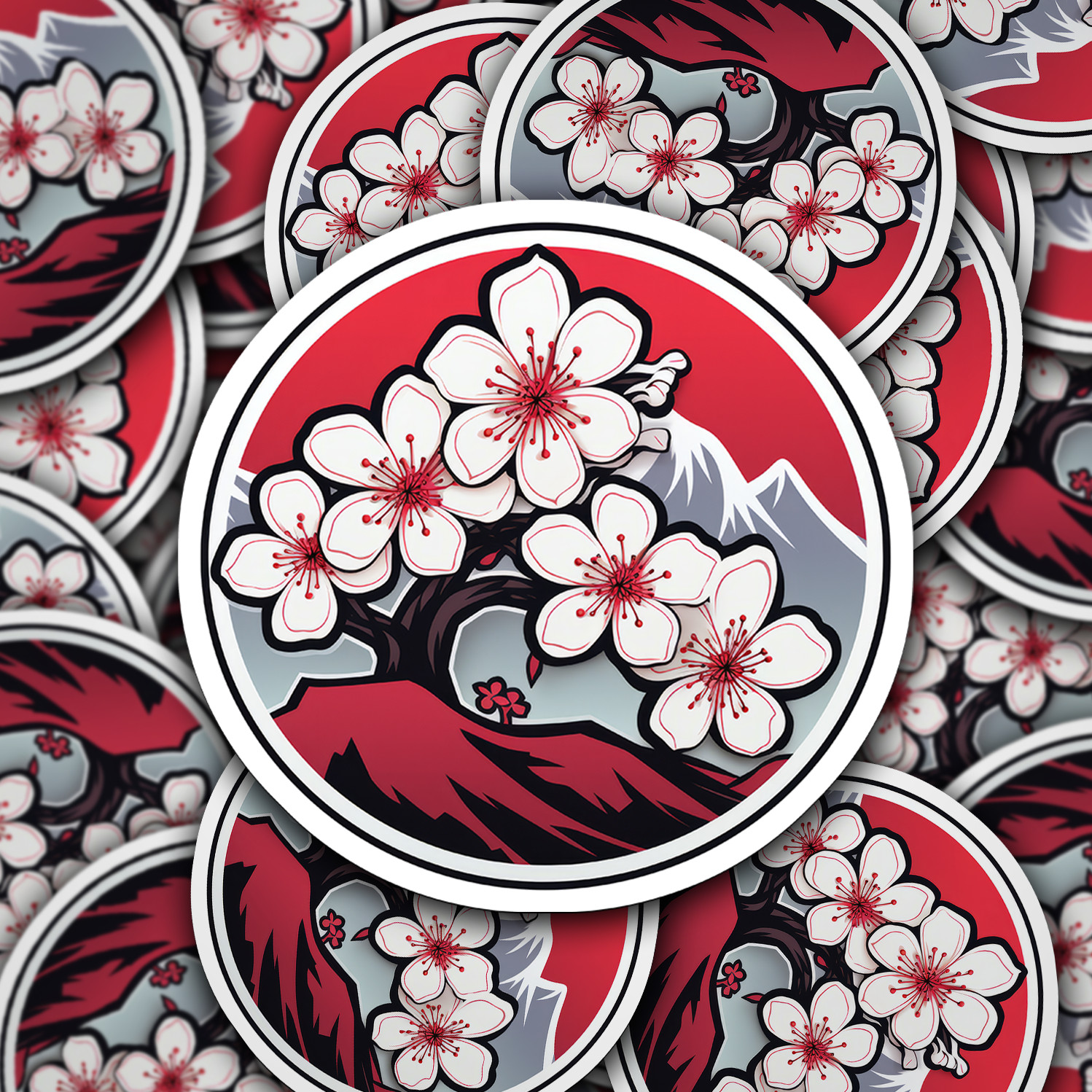 Cherry Blossom Vinyl Sticker – Embrace Nature&rsquo;s Beauty Anywhere You Go!