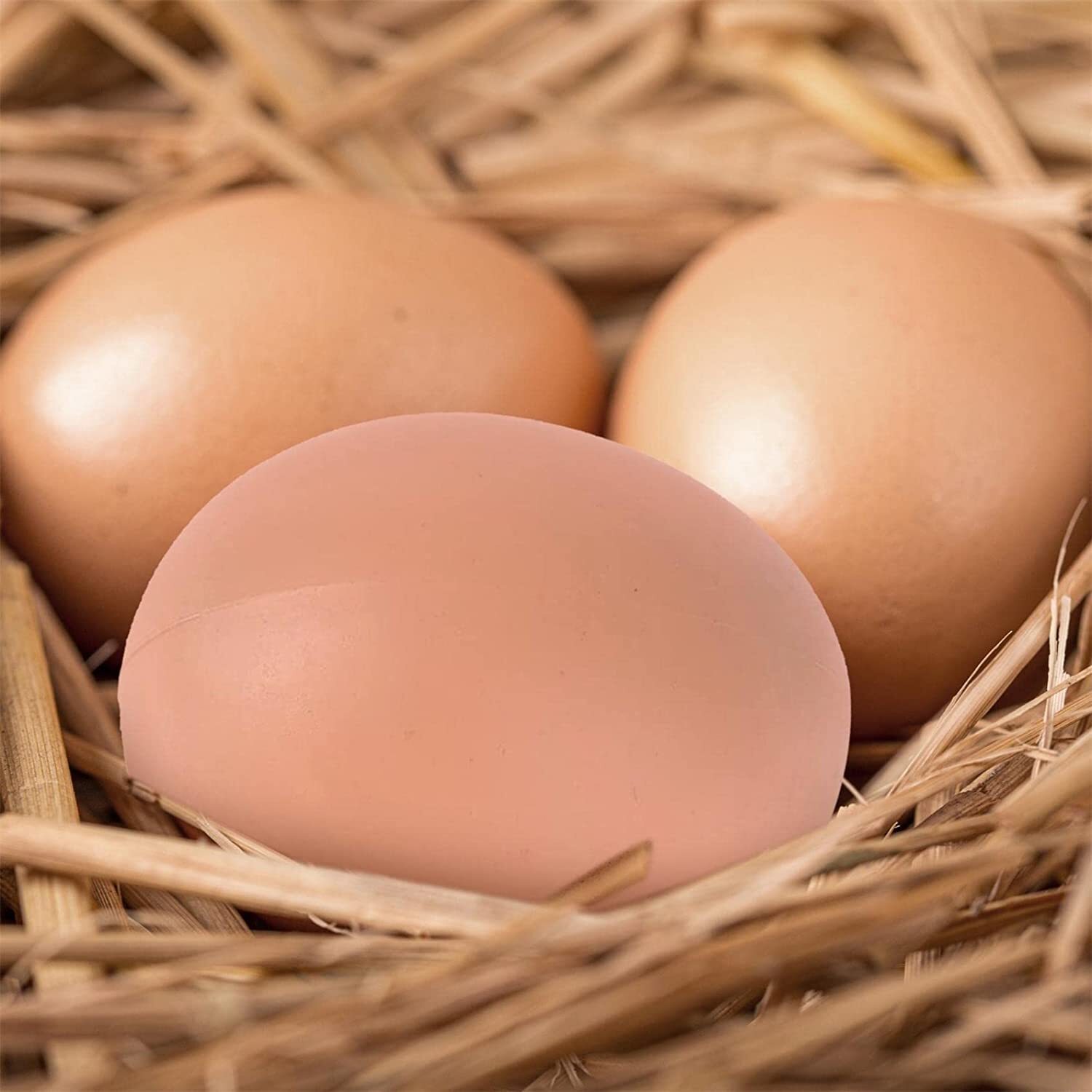 30× Liftlike Chicken Egg Plastic Fake Eggs 2&Prime; Fake Dummy Egg Hen Joke Prank US