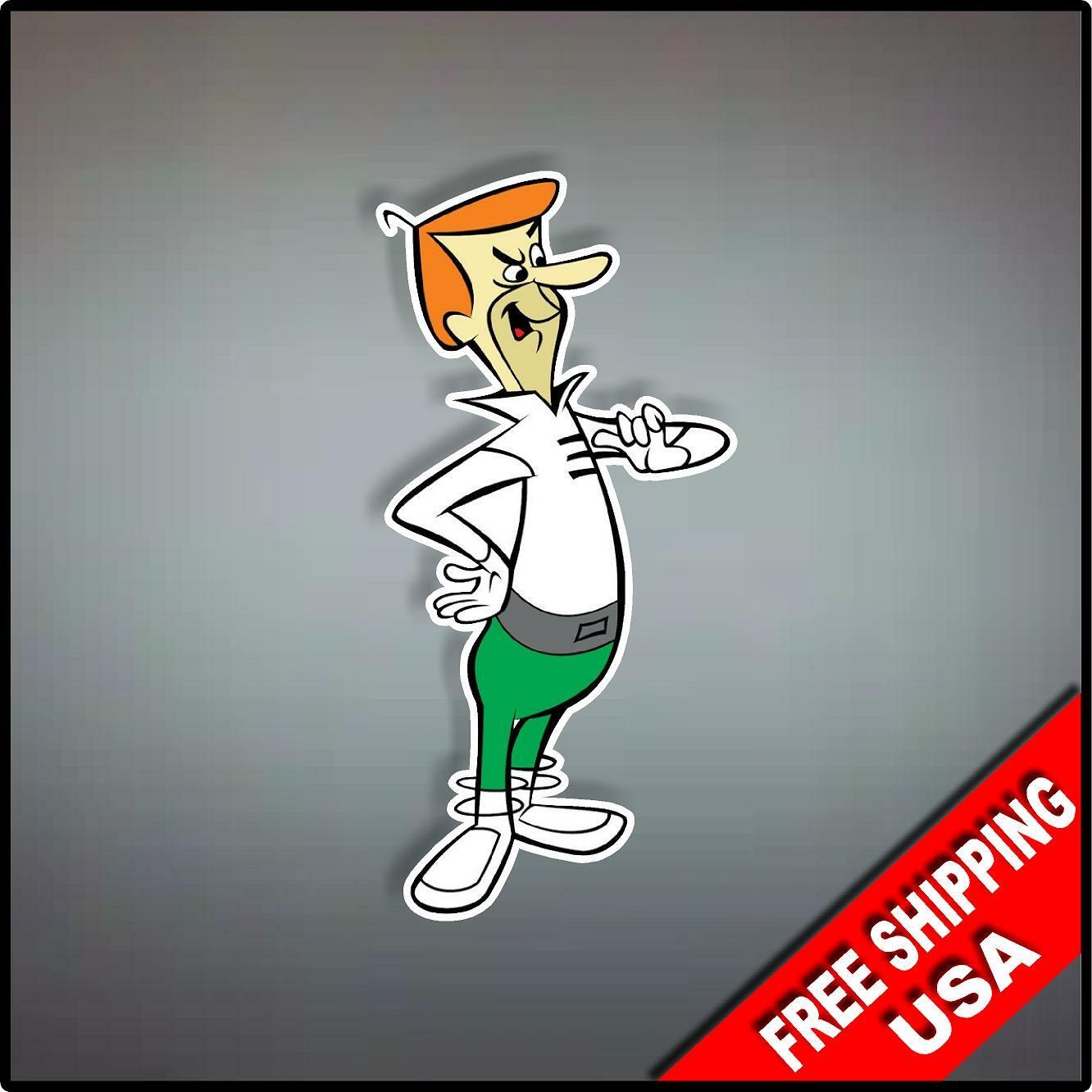 George Jetson Decal Vinyl Wall Sticker 8&Prime; x 4&Prime; The Jetsons Cartoon