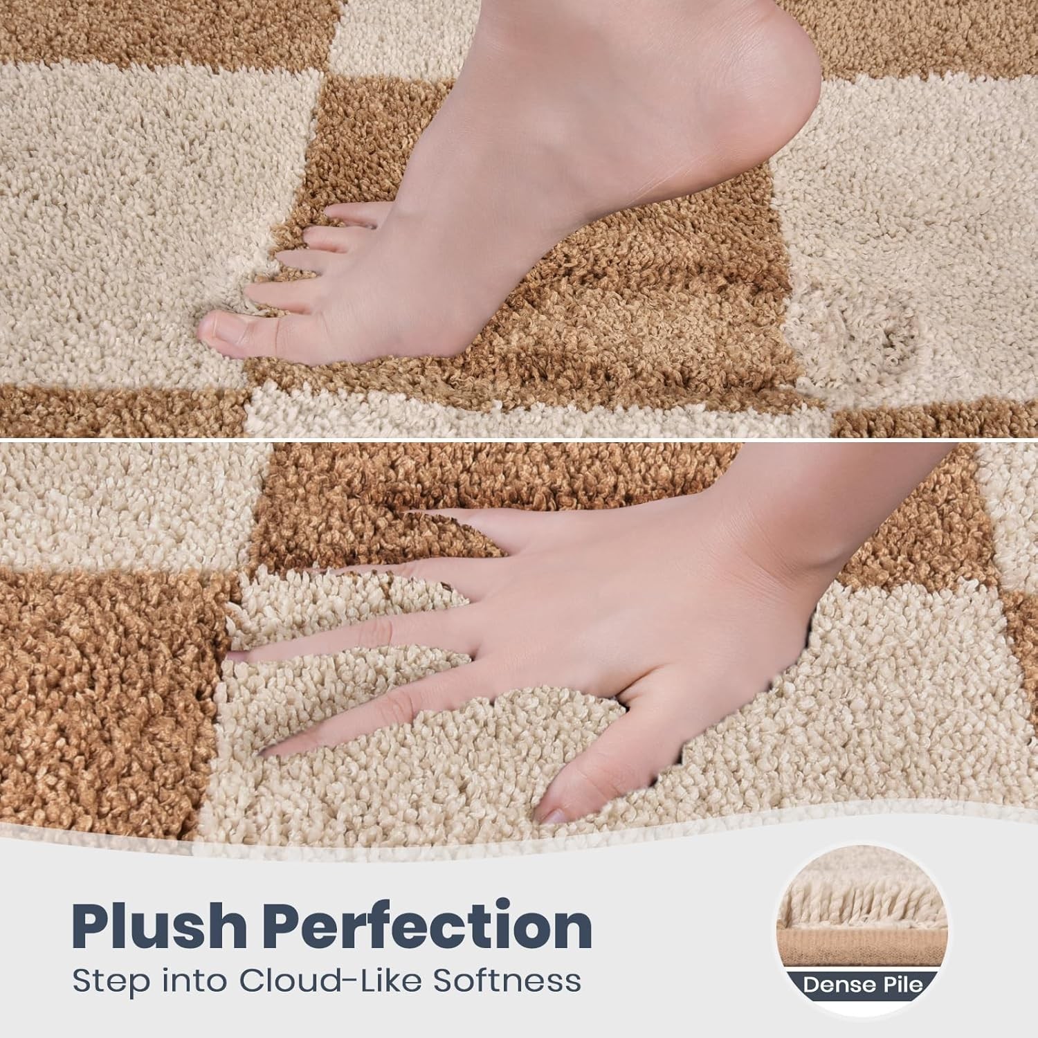 Bathroom Rug Non-Slip Machine Washable 24&Prime; x 36&Prime;, Super Absorbent and Quick-Dry