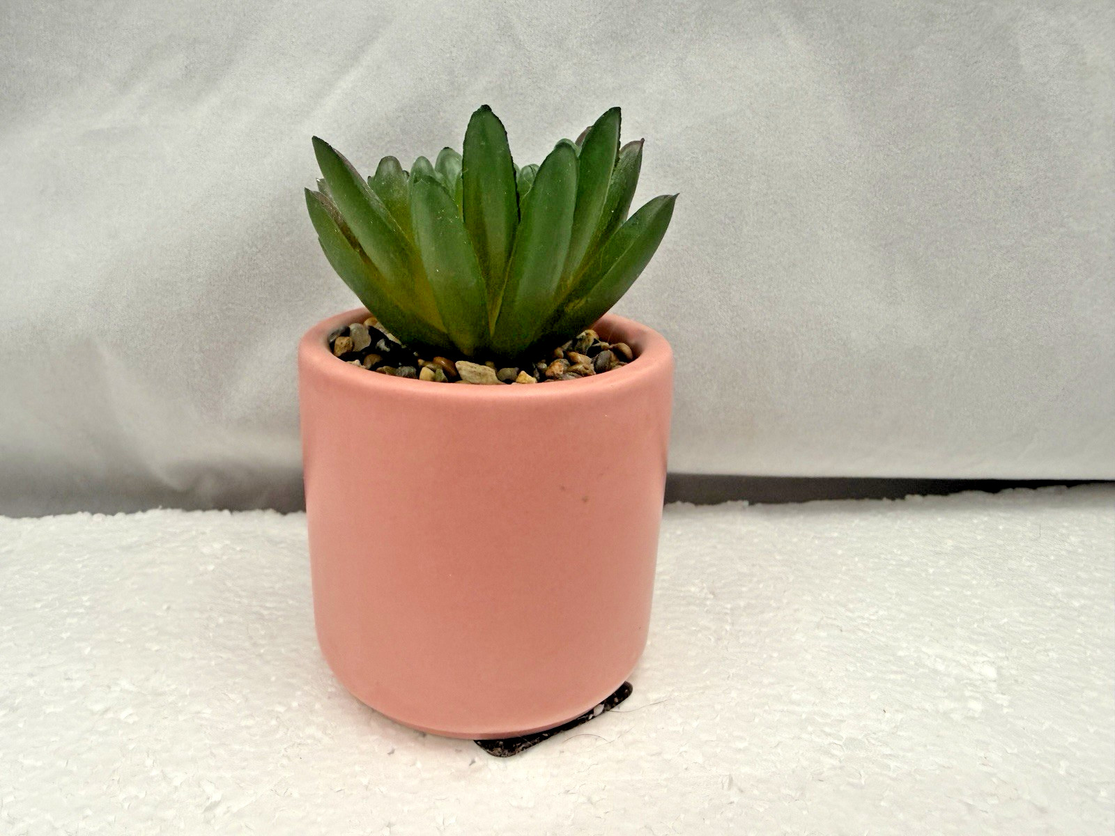 Potted Faux Succulent Pink « Love » 4&Prime; FAST SHIP!