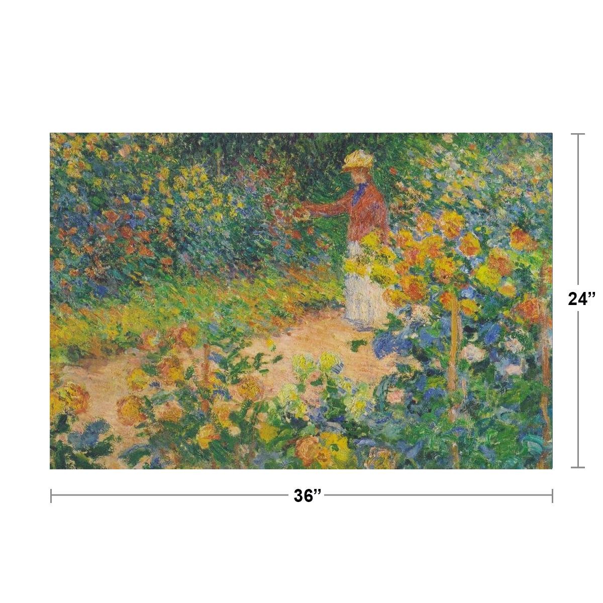 Claude Monet In The Garden Cool Wall Decor Art Print Poster 36×24