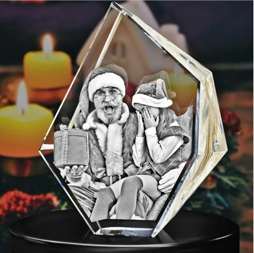 3D Crystal Photo Prestige Engraved – Mother&rsquo;s Day, Father&rsquo;s Day, Memorial, Wife