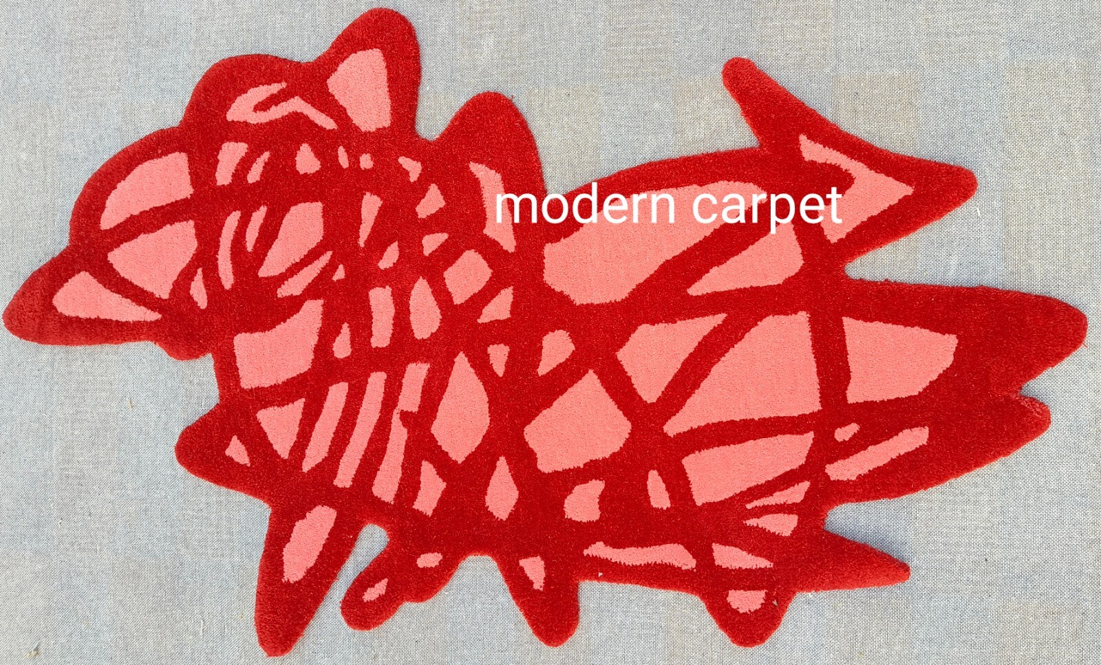 Irregular Shape Rugs Handmade 100% Woolen Hand Tufted For Home Decoration