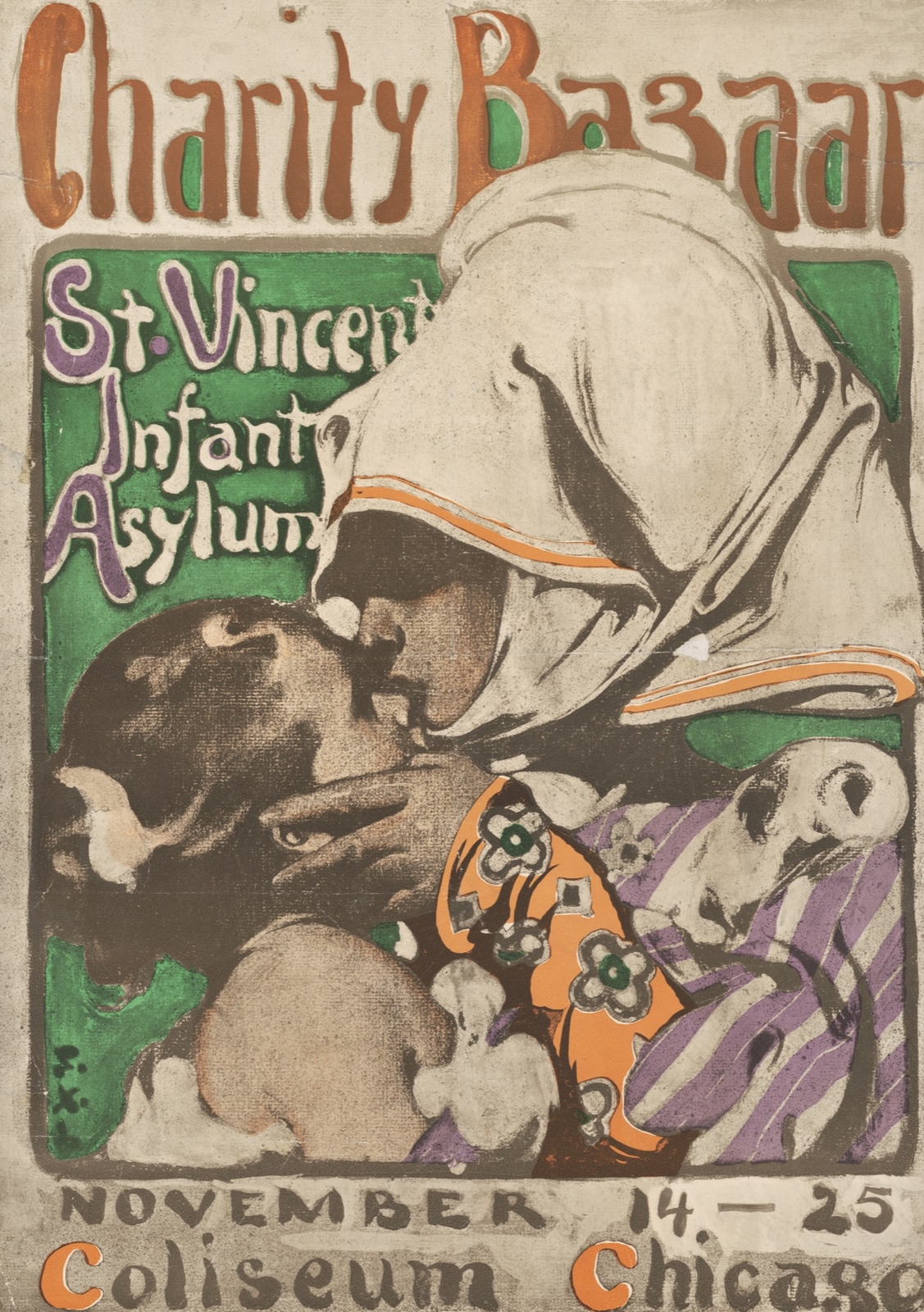 9781.Decoration Poster.Room Wall art.Home decor.St.Vincent Infant Asylum.Kiss