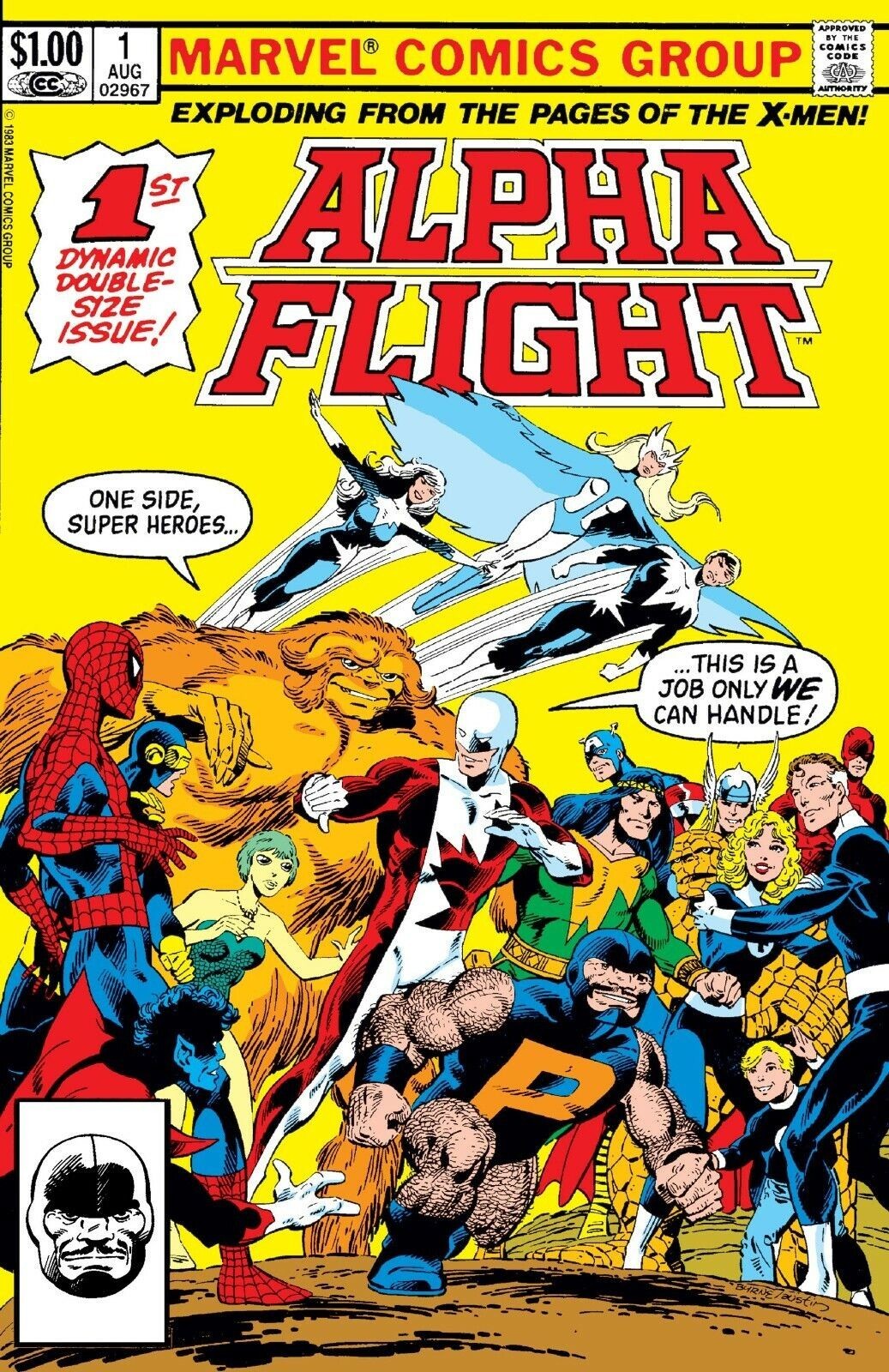 ALPHA FLIGHT #1 COMIC BOOK COVER glossy Poster print 16&Prime;x24&Prime; home decor