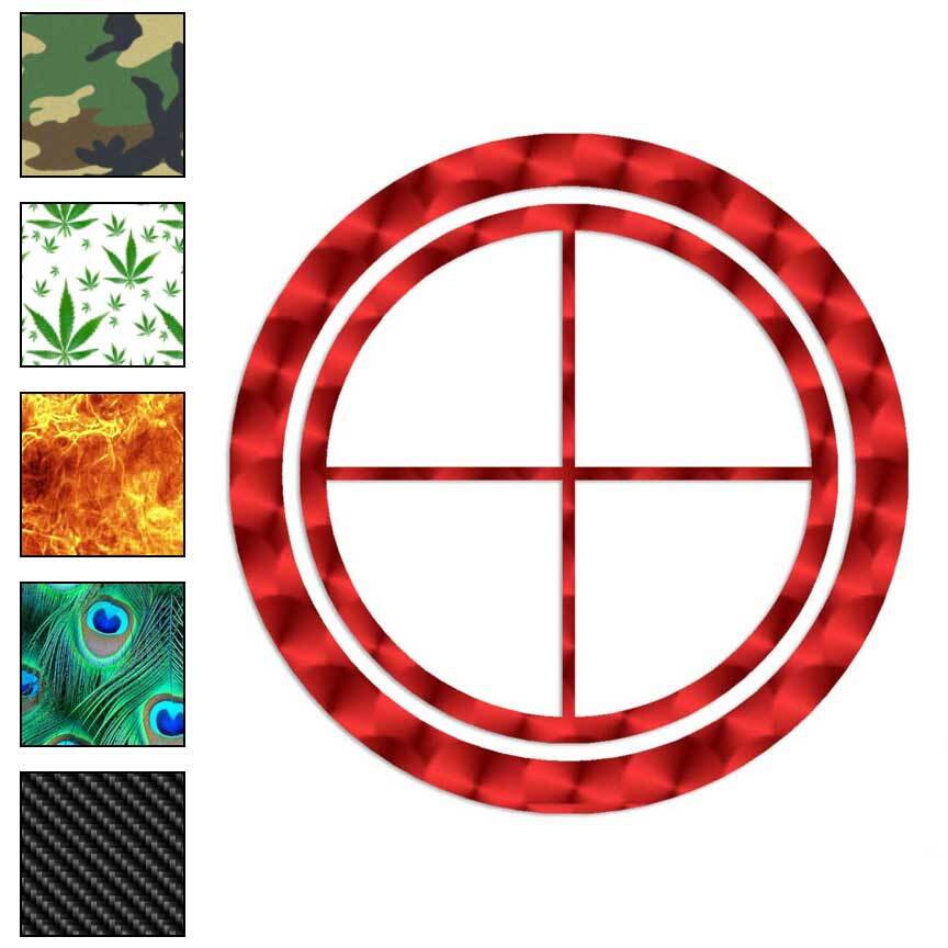 Crosshairs Target, Vinyl Decal Sticker, 40 Patterns & 3 Sizes, #183