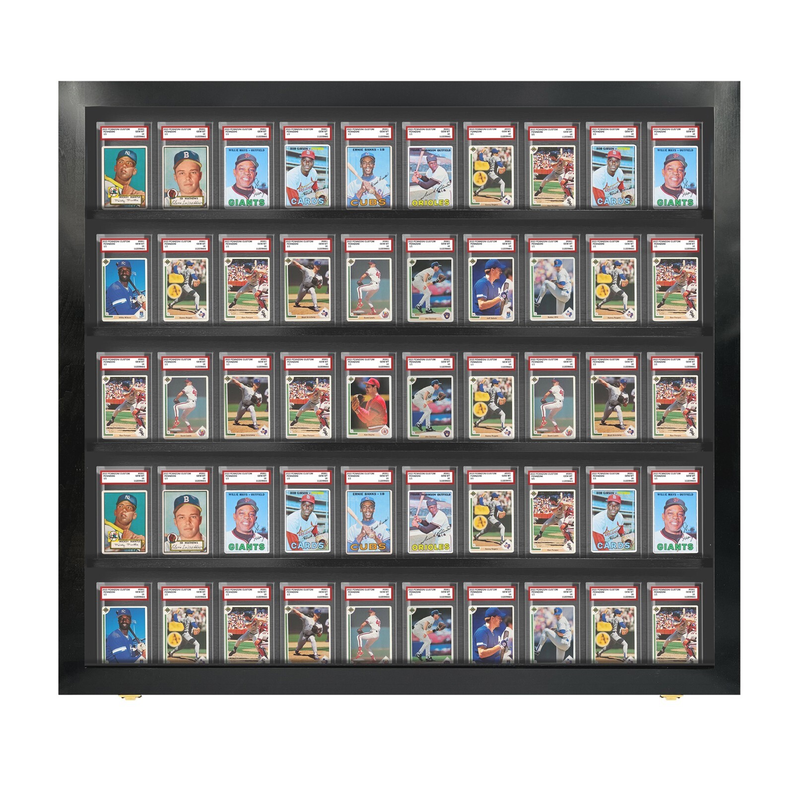 Baseball Card display Case 50 PSA Beckett DEEP / Graded Card Case Holds 50 PSA