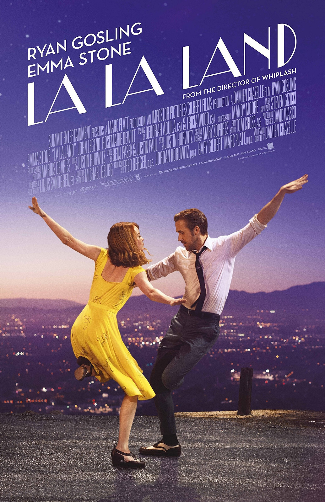 AA2664 La La Land Film By Damien Chazelle 2016 Sunset Movie Poster 11×17