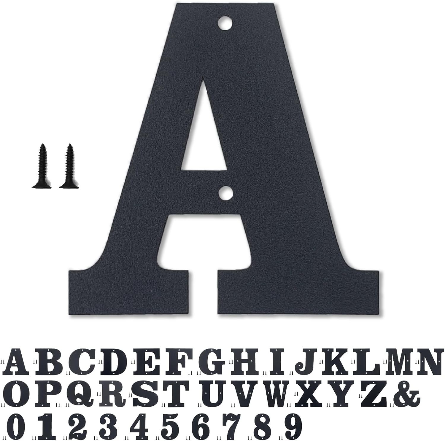 Durable 3-Inch Weather-Resistant Metal Letters for Garden & Door Decor