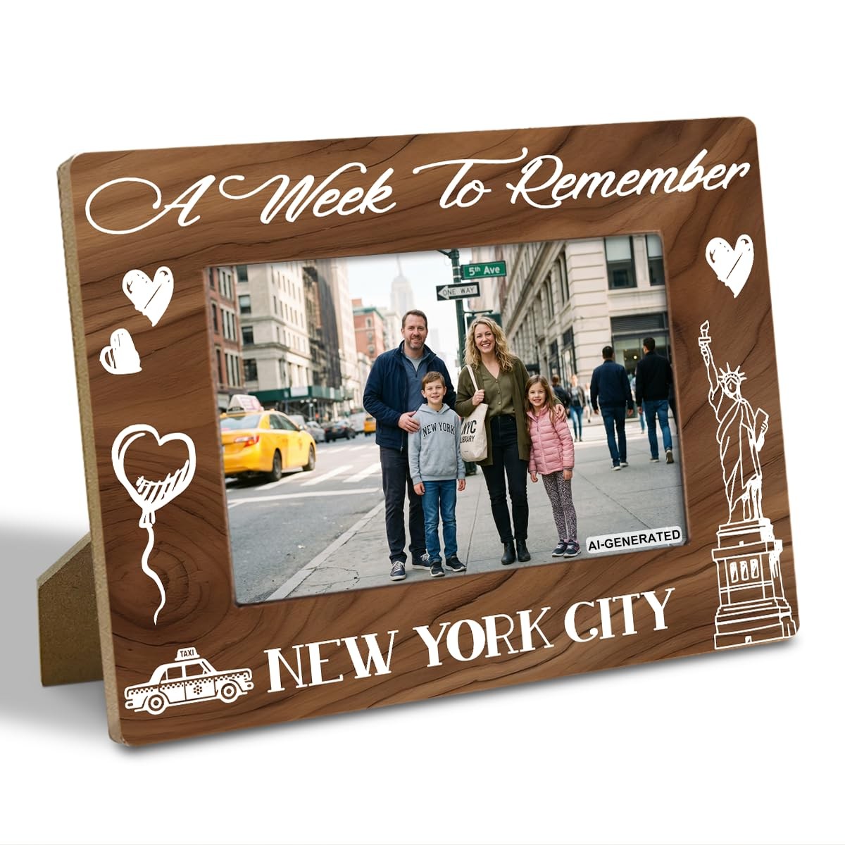 Tabletop Frames, New York City Holiday Memory Photo Frame, Statue of Liberty …