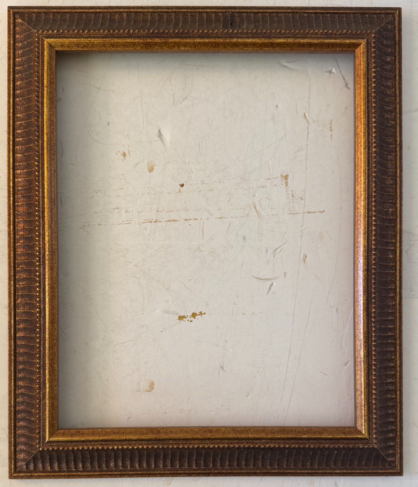 Vintage Ornate Decorative Wood Picture Frame Rustic Gold 8 x 10 Artwork Size