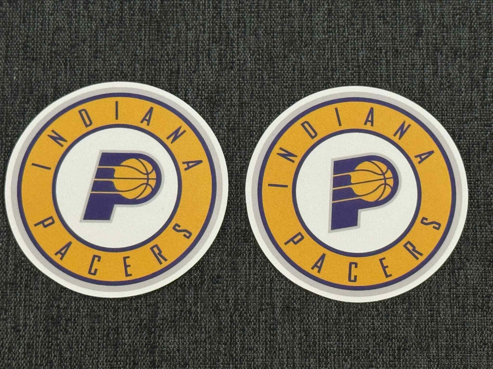 Lot (2) INDIANA PACERS 2 1/2&Prime; x 2 1/2&Prime; Team Logo STICKERS Fast! FREE!