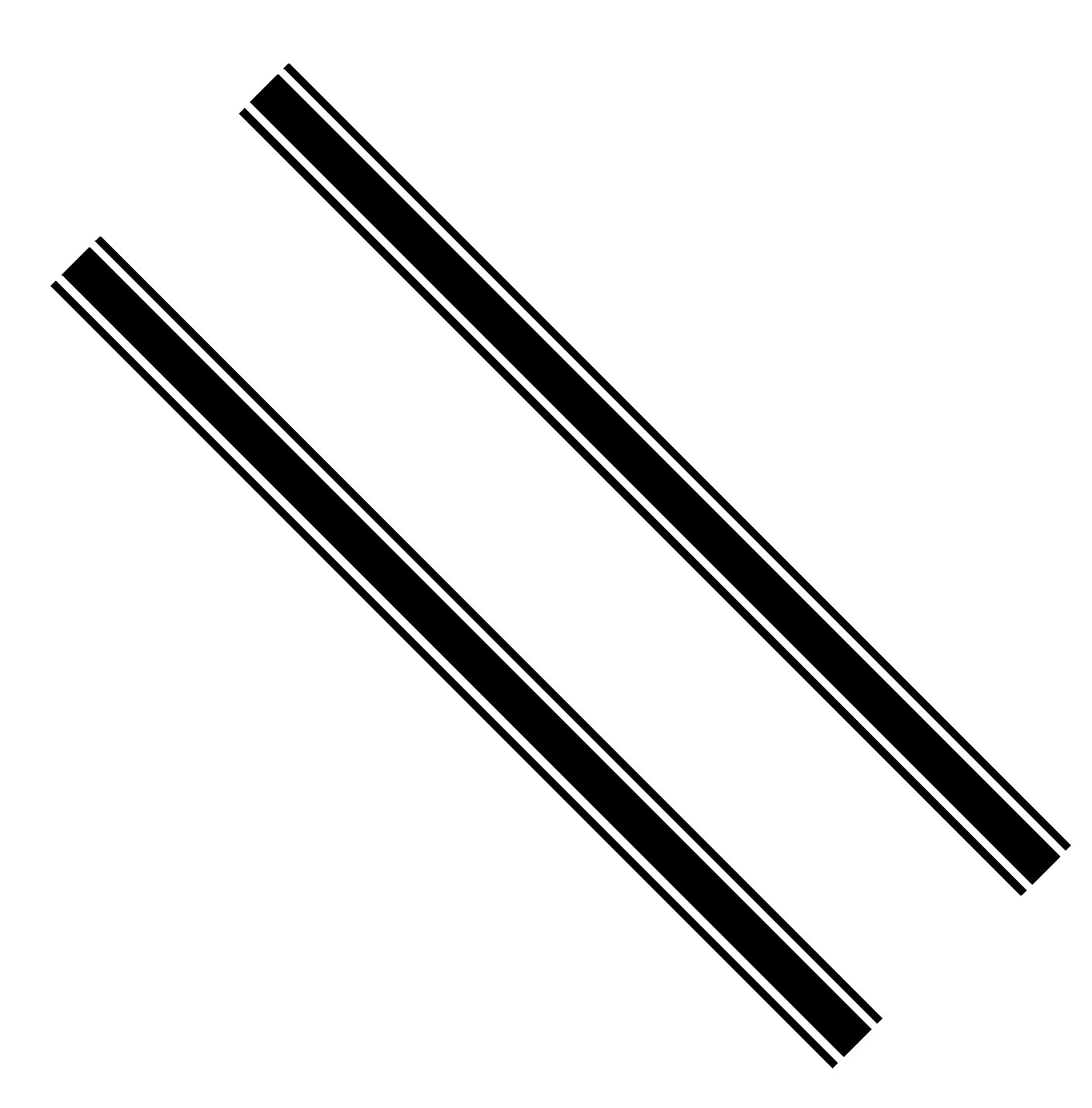 4.5&Prime; x 70&Prime; Stripes Rocker Vinyl Decals Stickers With Transfer Tape (Pairs)
