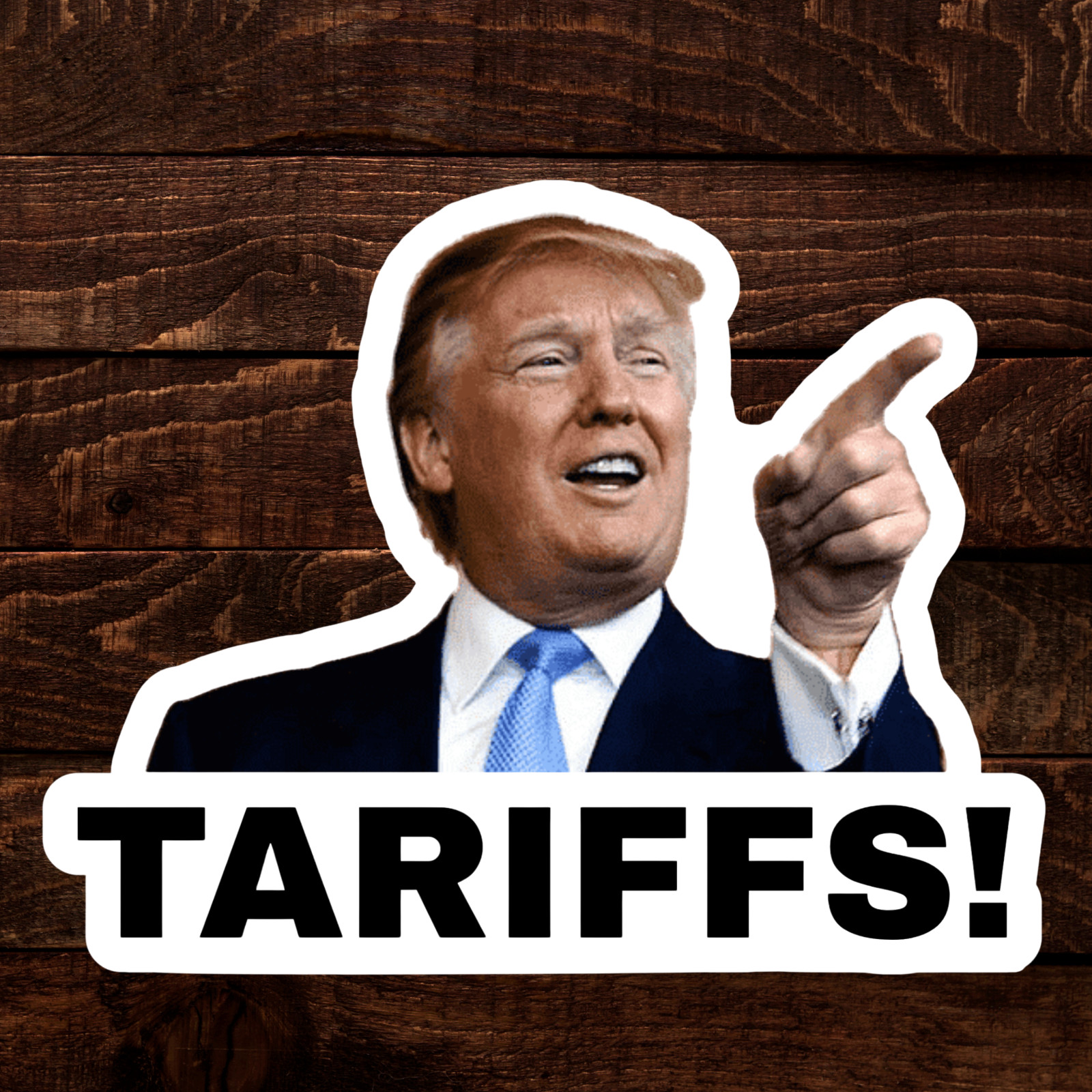 100 Trump Stickers « TARIFFS » Gas Pump Waterproof Vinyl GLOSSY MATTE NEW – 1.5&Prime;