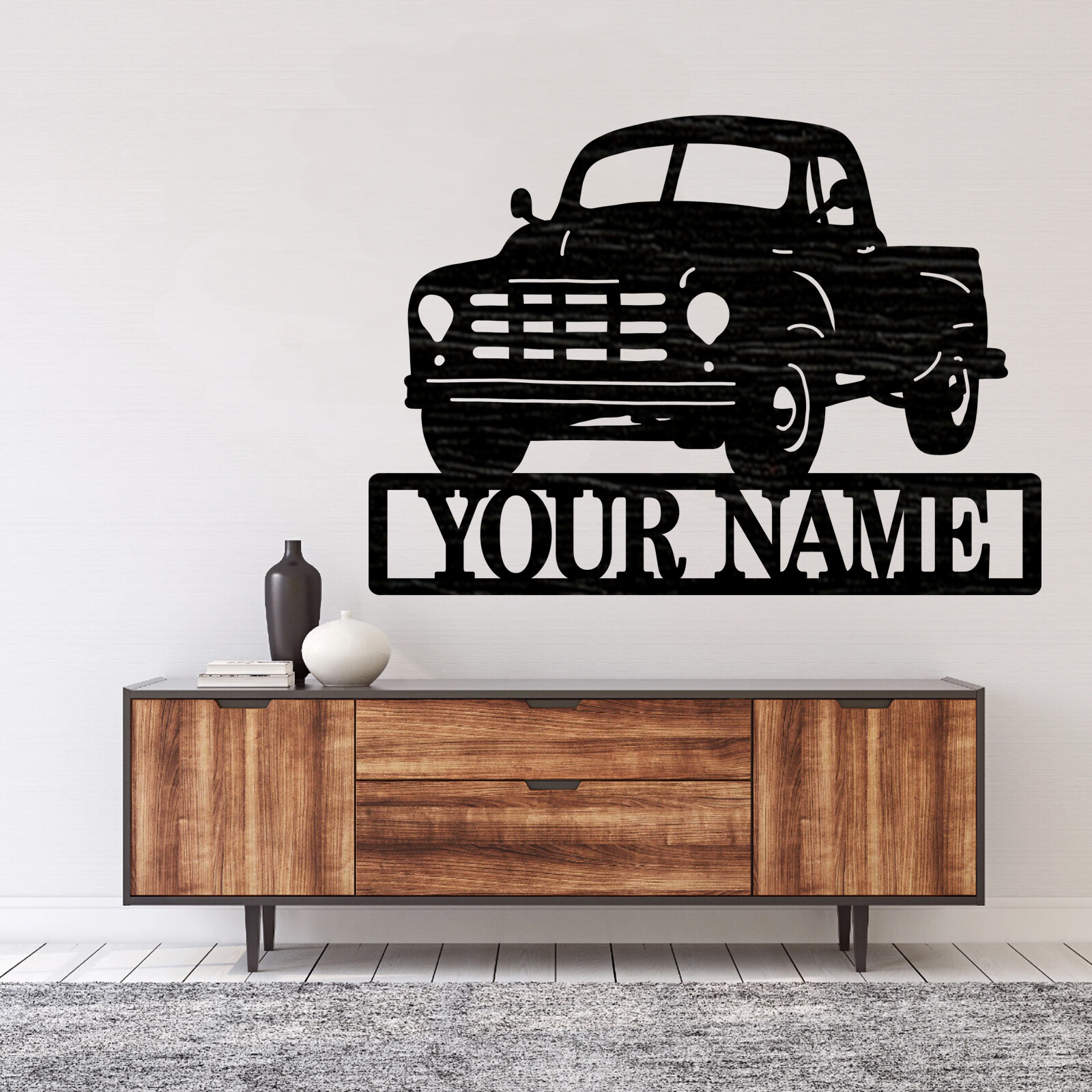Garage cut out Wood plaque sign,wood Crafts,Craft supply, home decor