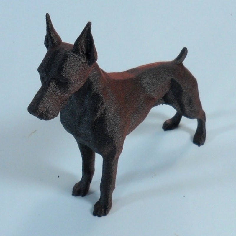 Doberman Pinscher 3D Print Mini Size Dog Cute Canine Pet Animal Small Figure