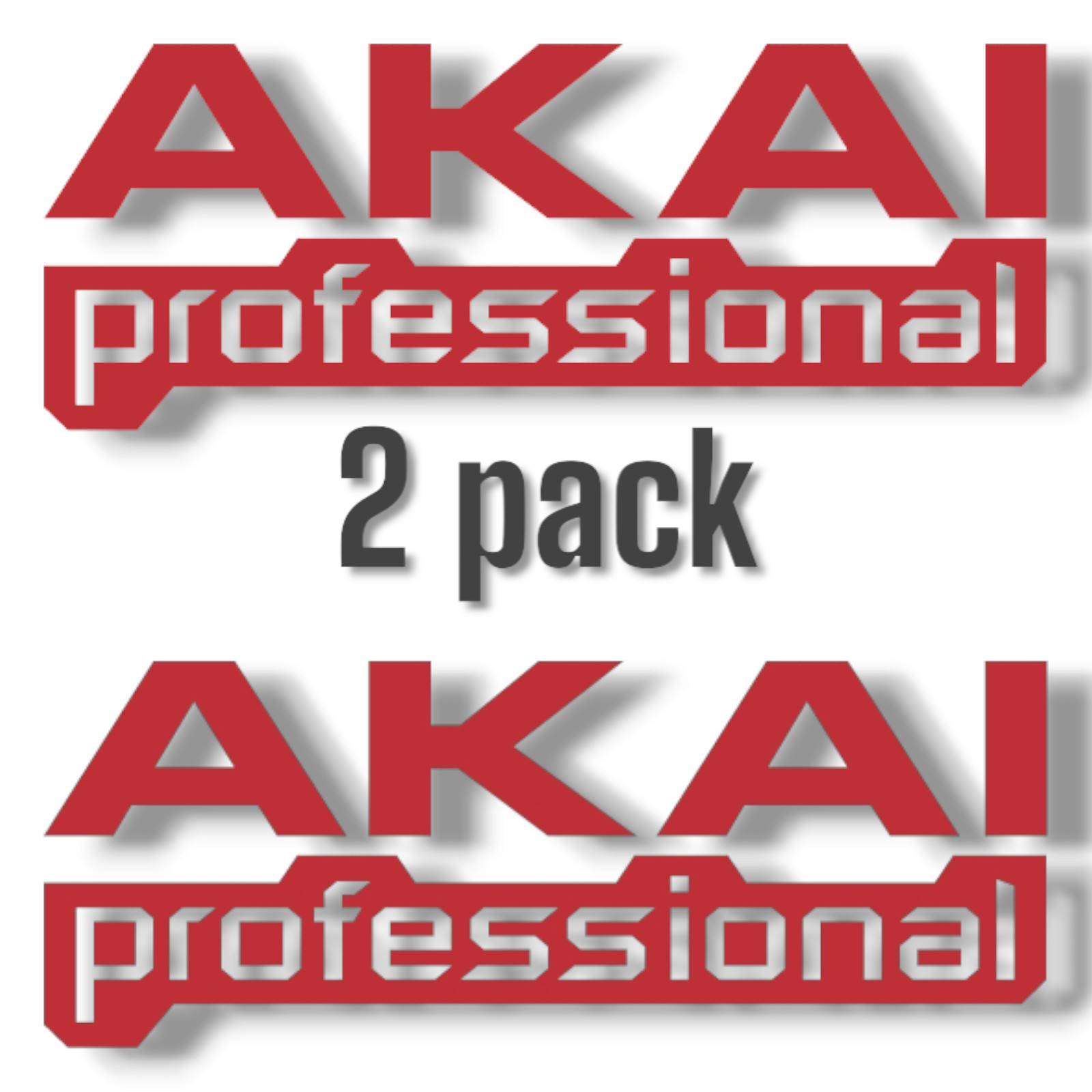 2 Pack – AKAI True Sound Audio 6&Prime; Premium Vinyl Decal Stickers, 5 Yr Durability