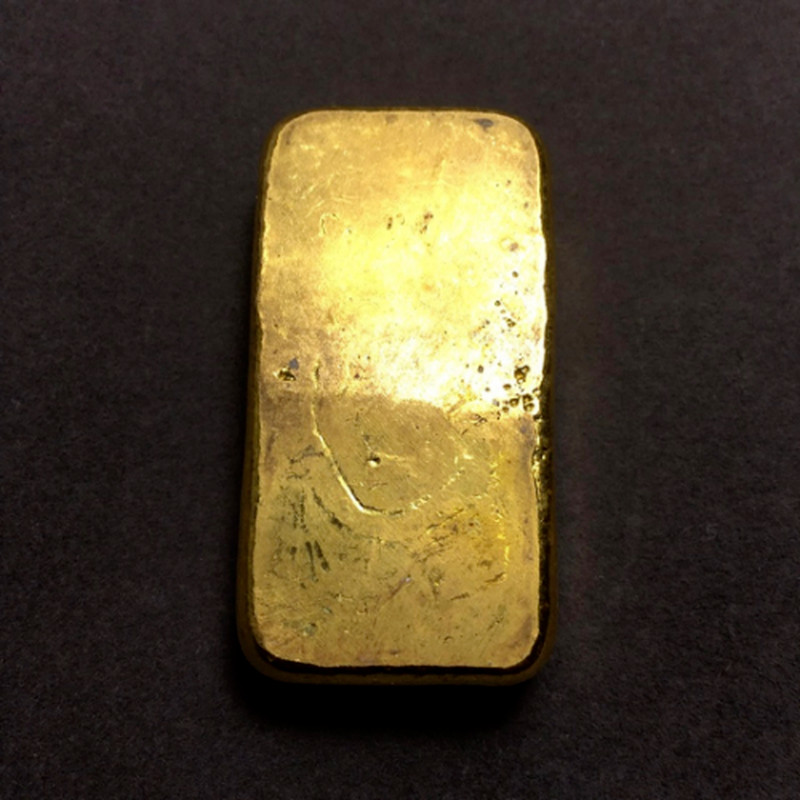 Chinese Golden Gold Brick « 利昌金钱 » 200G Rare Village Unique Fake Fine 999 Bullion