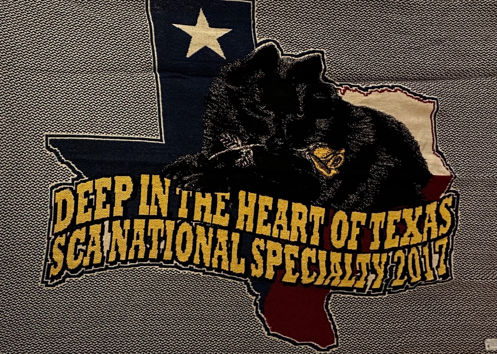 Tapestry throw blanket Heart of Texas SCA National Specialty 66 x 46 in.