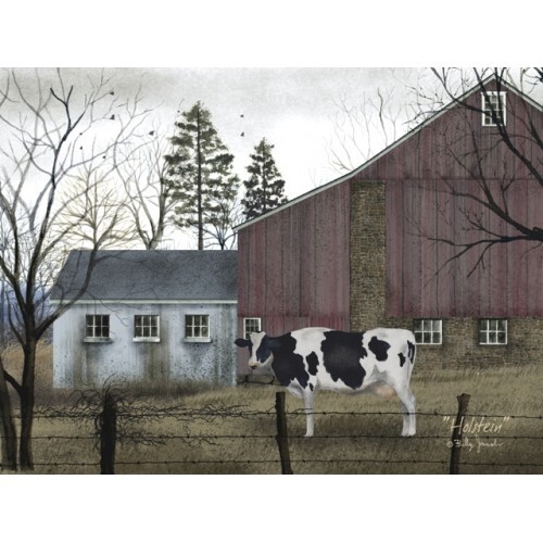 NEW Billy Jacobs Canvas Print COW Picture HOLSTEIN 12&Prime; x 16&Prime; Country Farmhouse