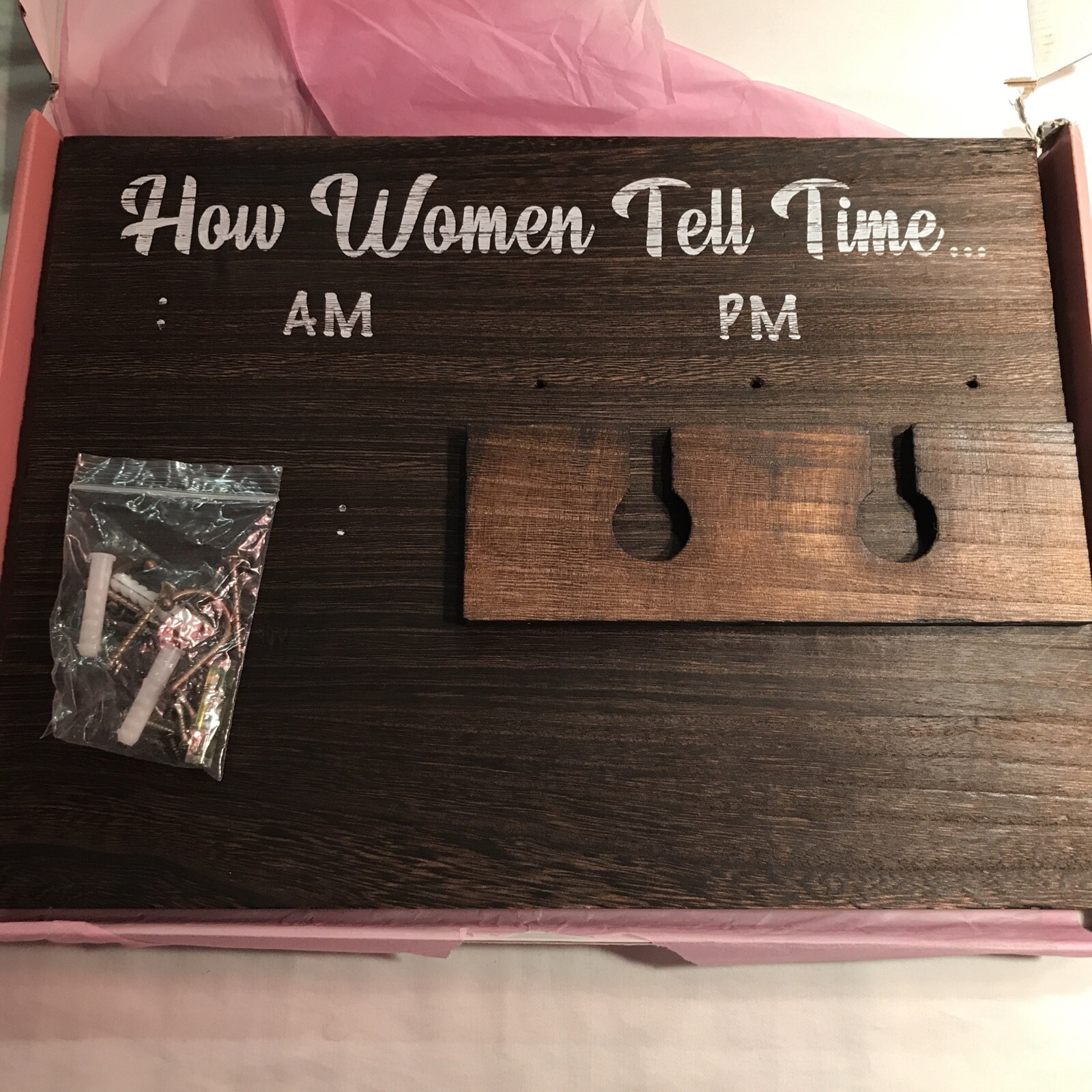 GiftAGirl Funny Wine Gifts for Women/How Women Tell Time/MPN-giftagirlTT7women/*