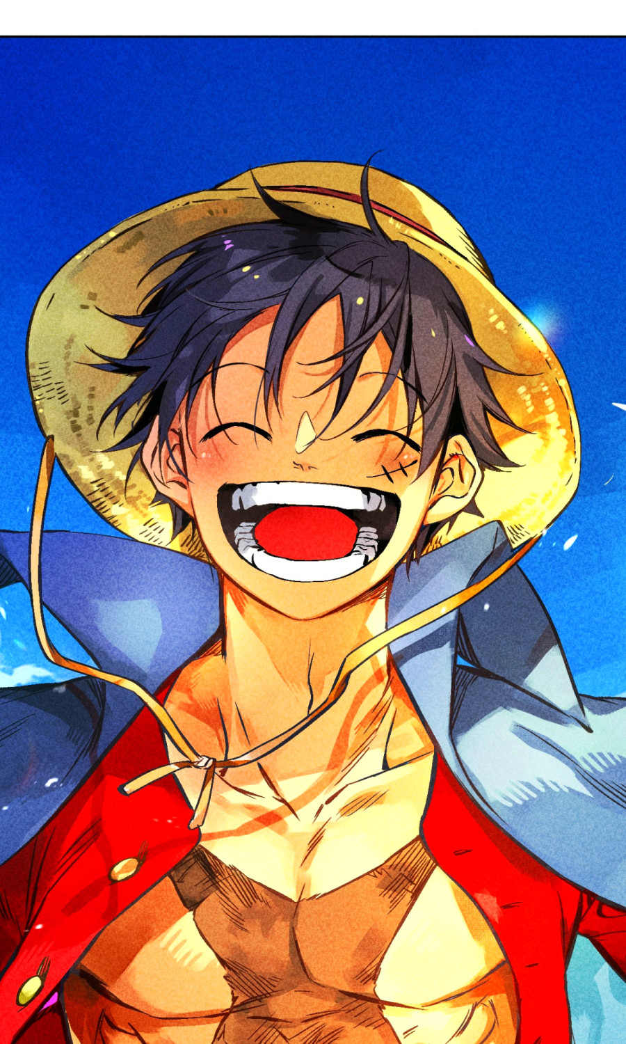 12&Prime;x18&Prime; Custom Canvas Wall Scroll Anime One Piece Solid Wood ws37
