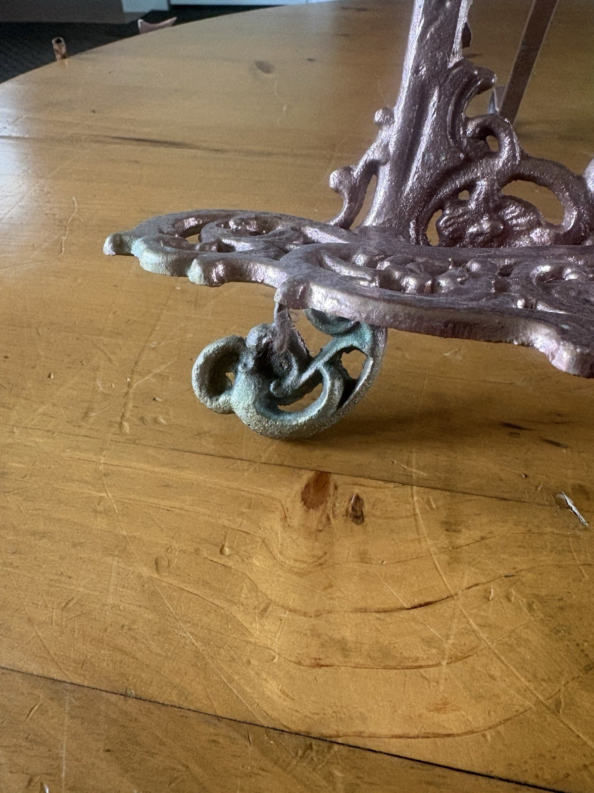 Vintage Cast Iron Ornate 24” Table Top Easel-Fairy/Cherub-24x14x10”-5 Pounds!
