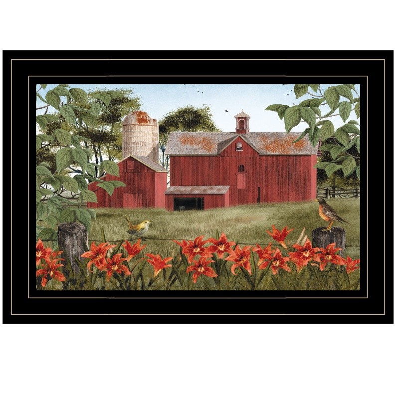 Wall Decor, Wall Art, Framed Print Poster « Summer Days » Ready to Hang 15&Prime;