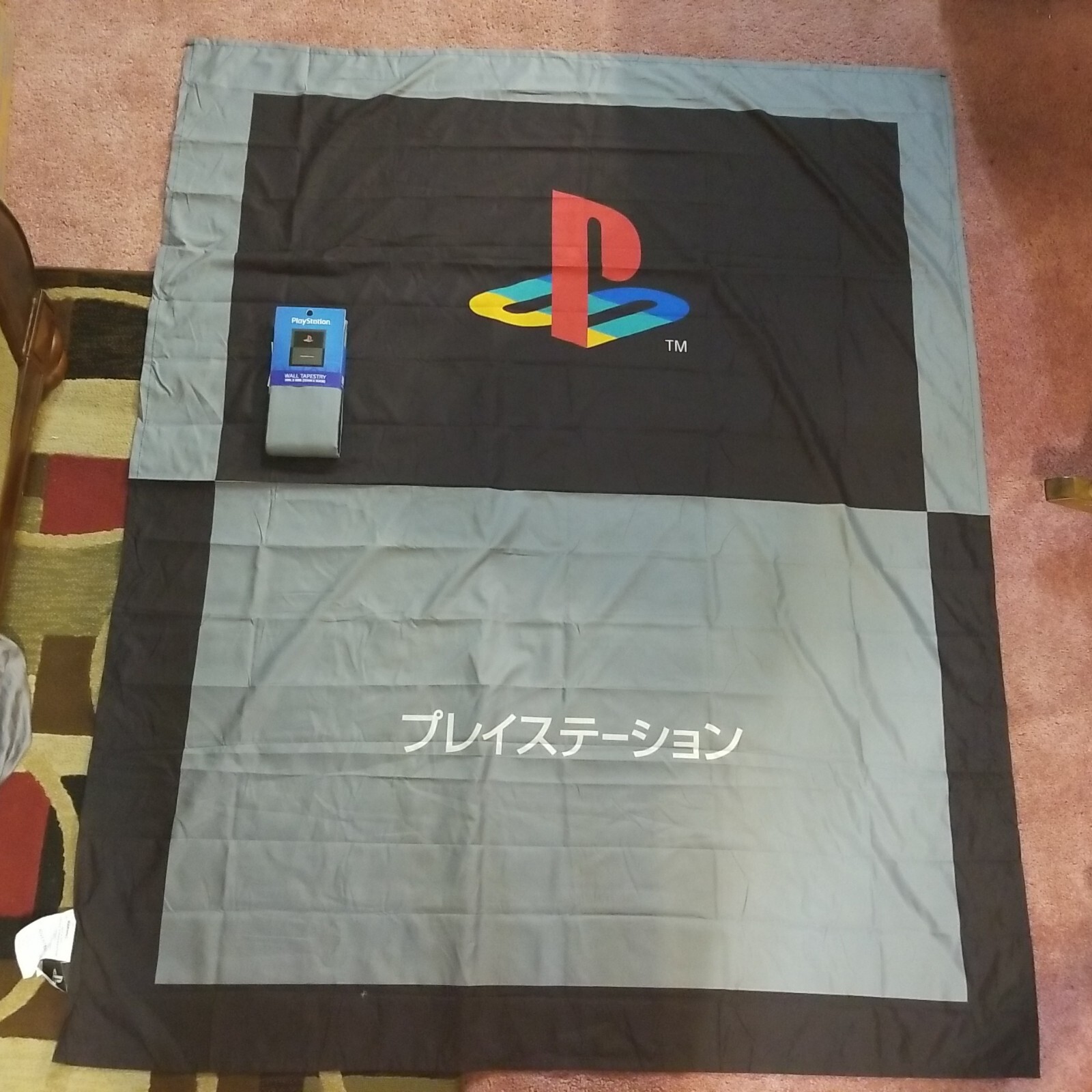 Playstation Wall Tapestry 50” x 60” Curtain 100% Polyester Decor PS Gamer