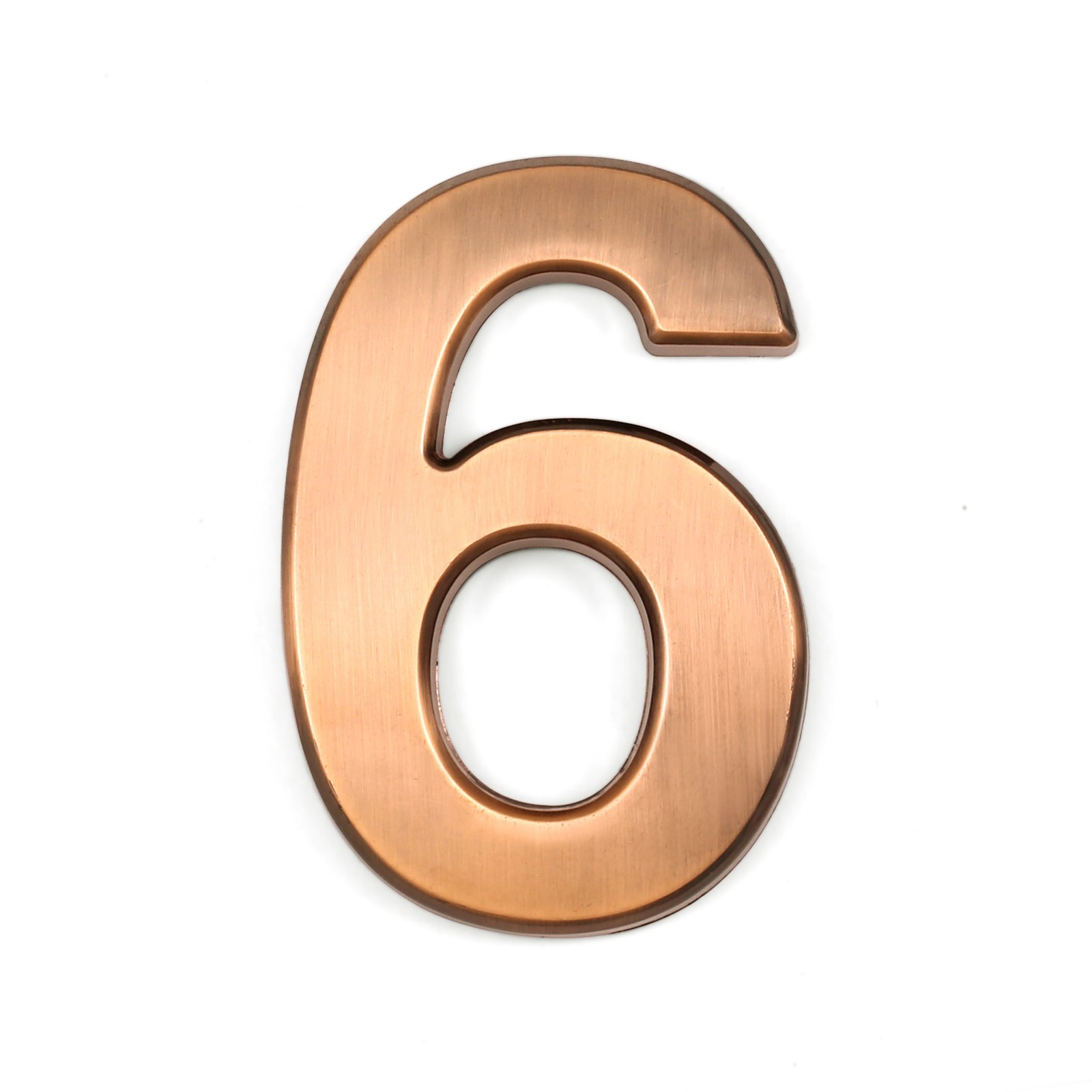 House Number (6) Bronze ABS Plastic 4&Prime; Inch Apartment Mailbox Outdoor